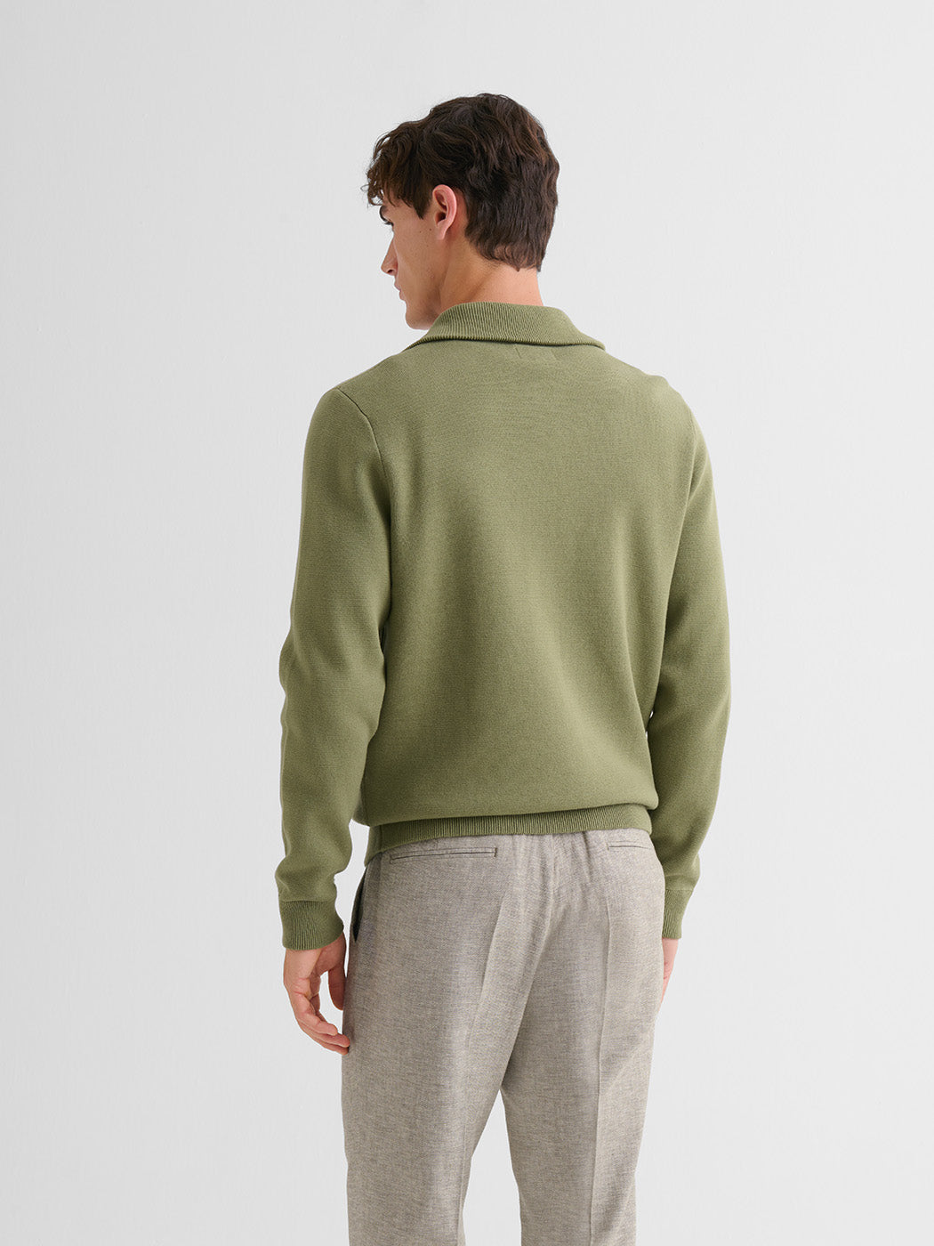 Cardigan col montant zippé en coton - DEVRED 1902