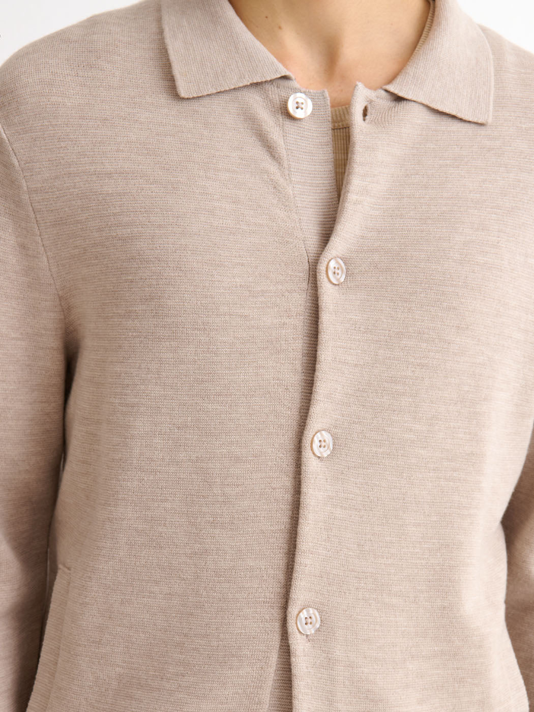 Cardigan boutonné en laine Mérinos - DEVRED 1902