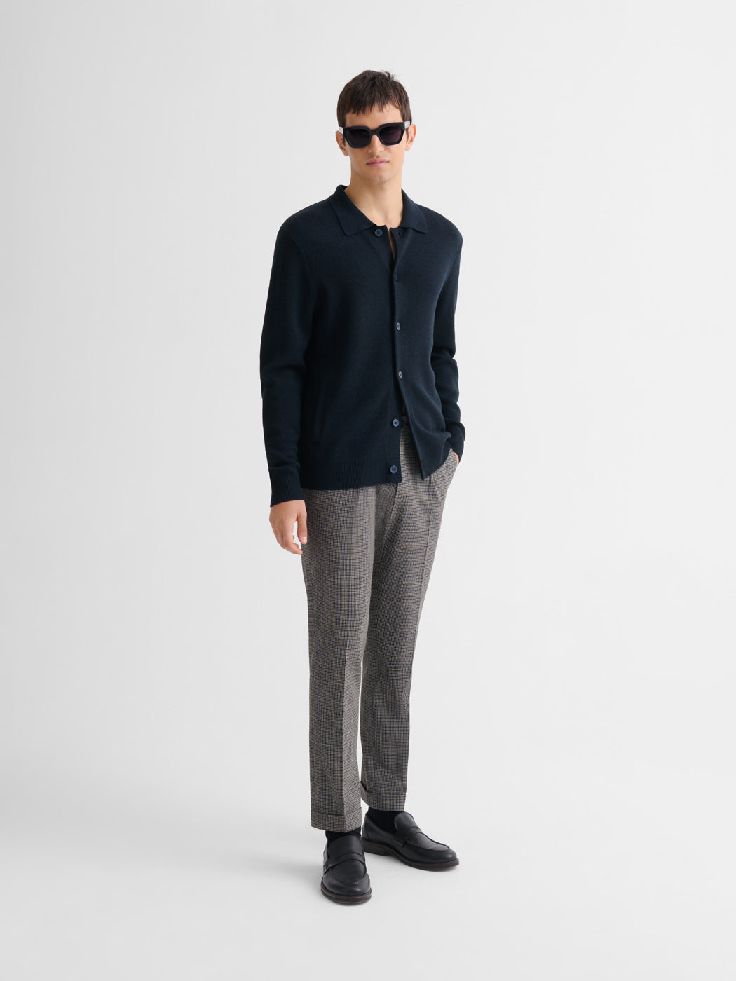 Cardigan boutonné en laine Mérinos - DEVRED 1902