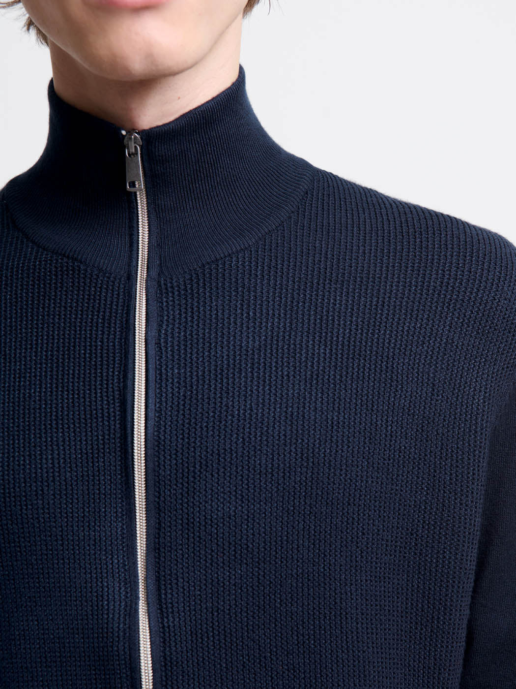 Cardigan zippé tricotage fantaisie - DEVRED 1902