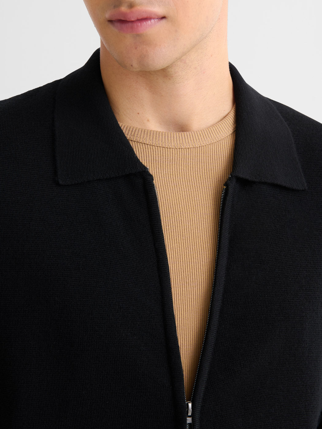Cardigan zippé en laine Mérinos - DEVRED 1902