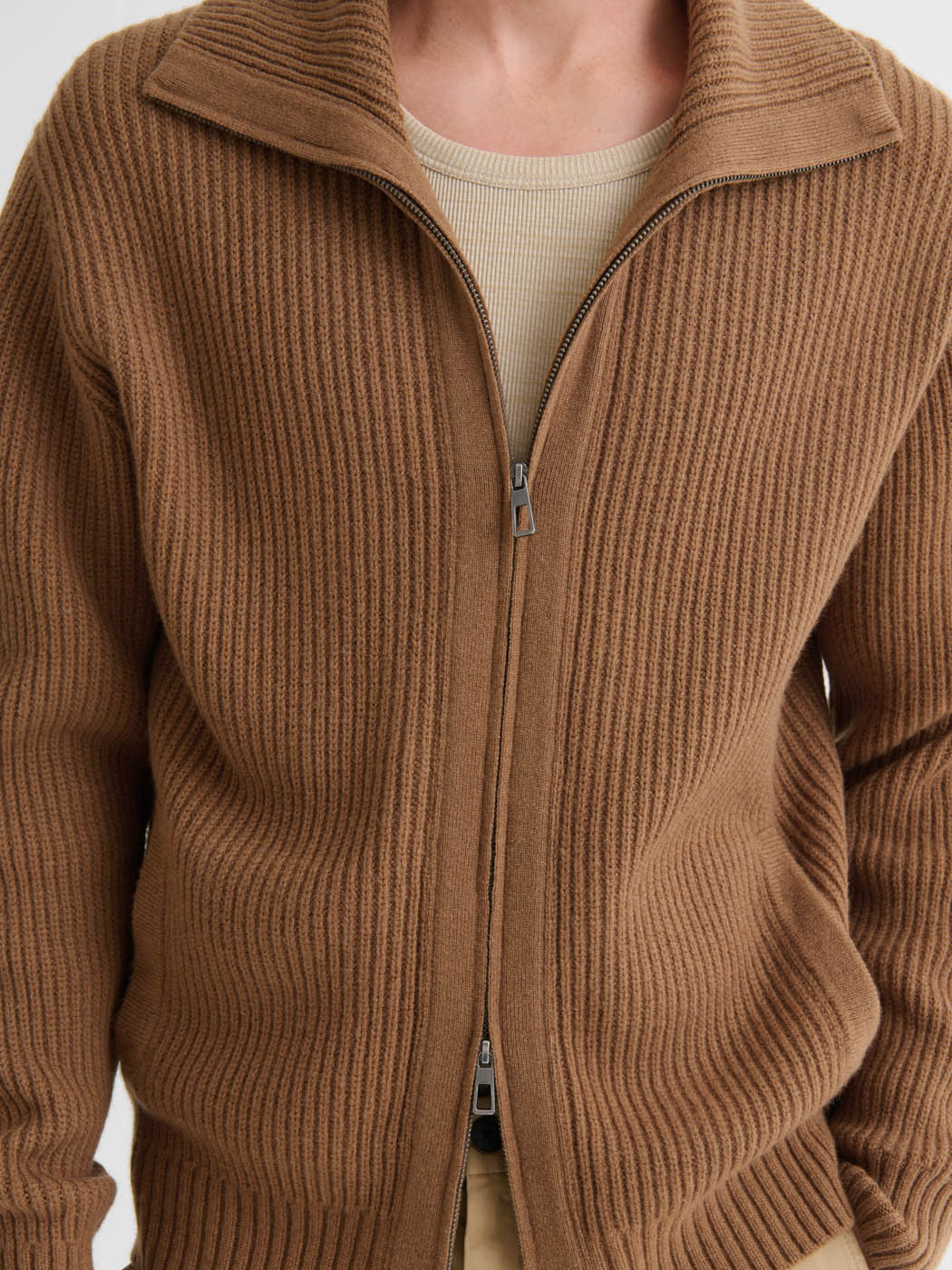 Cardigan zippé en laine certifiée - DEVRED 1902