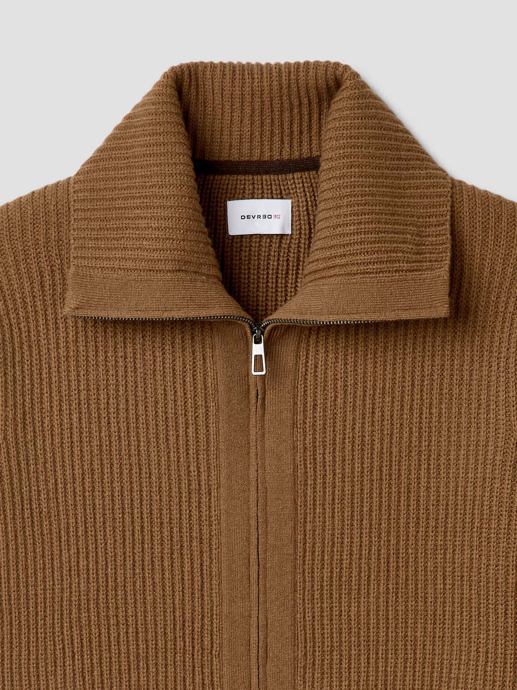 Cardigan zippé en laine certifiée - DEVRED 1902