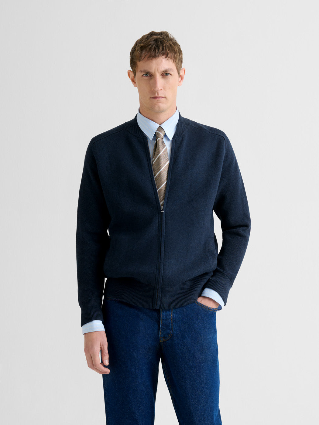 Cardigan zippé en coton cachemire - DEVRED 1902