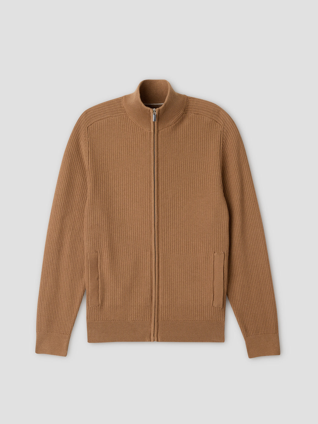 Cardigan col montant zippé en coton bio - DEVRED 1902
