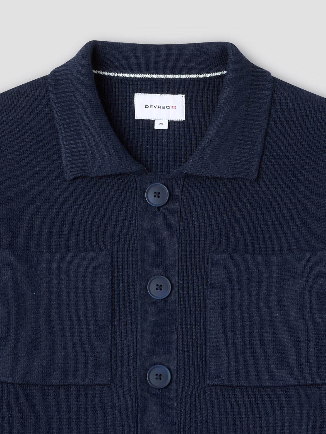 Cardigan col chemise en coton bio - DEVRED 1902