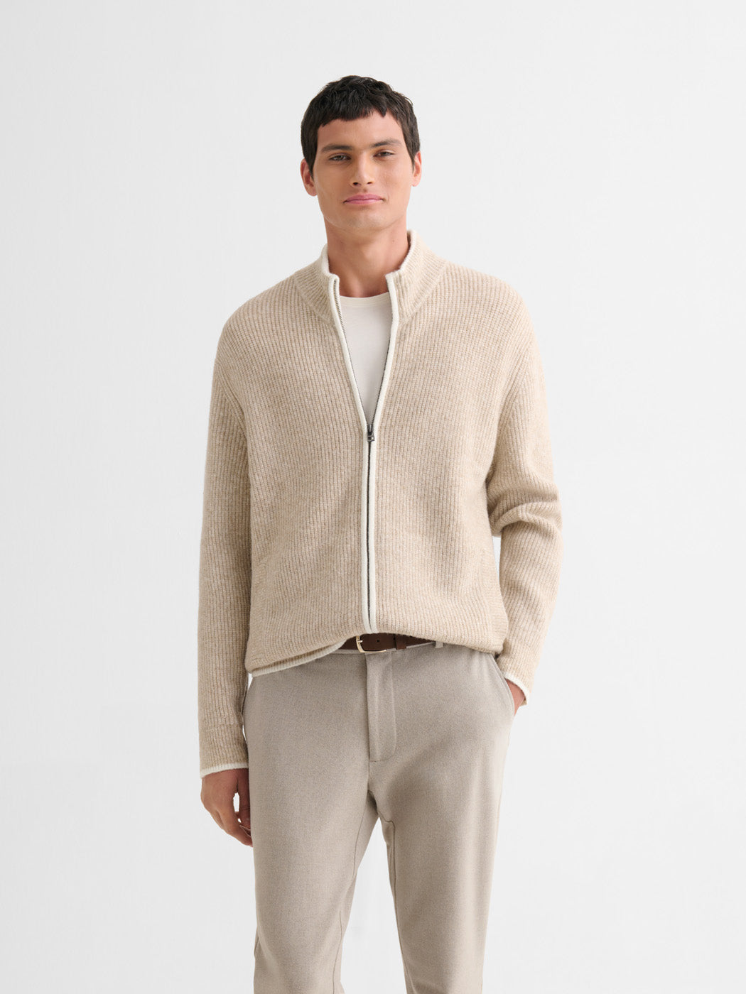 Cardigan zippé bicolore - DEVRED 1902