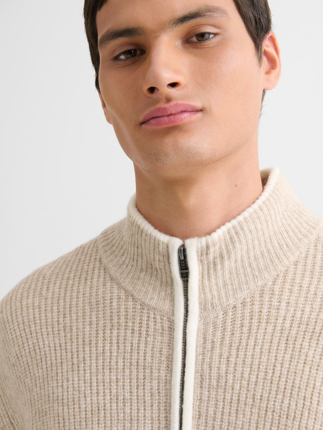 Cardigan zippé bicolore - DEVRED 1902