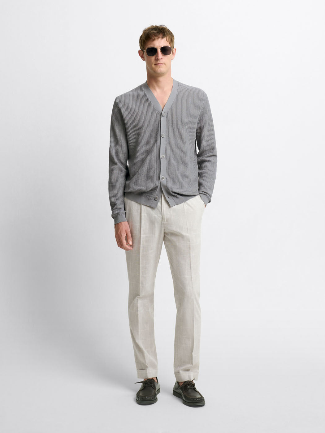 Cardigan boutonné en coton bio - DEVRED 1902