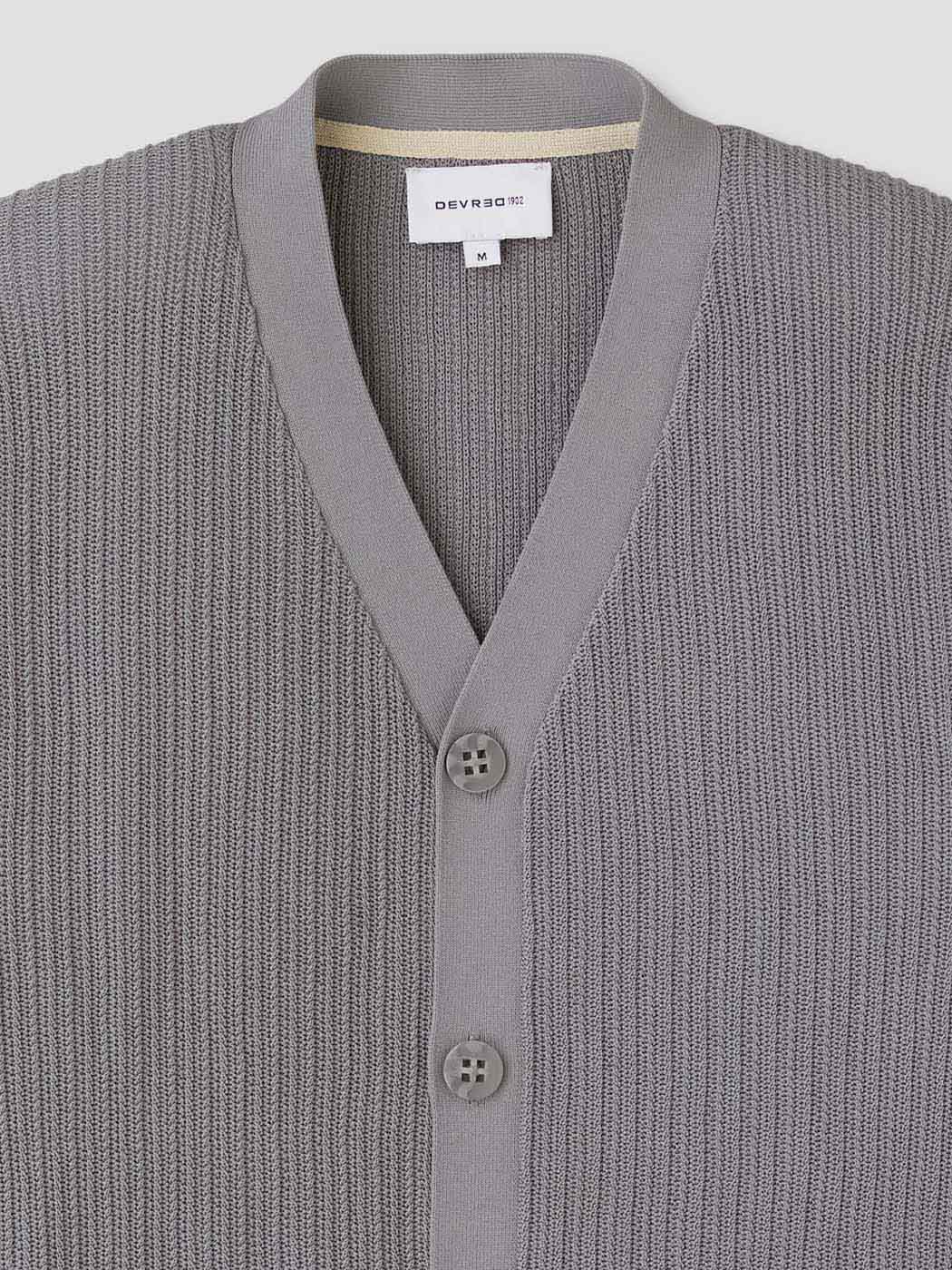 Cardigan boutonné en coton bio - DEVRED 1902