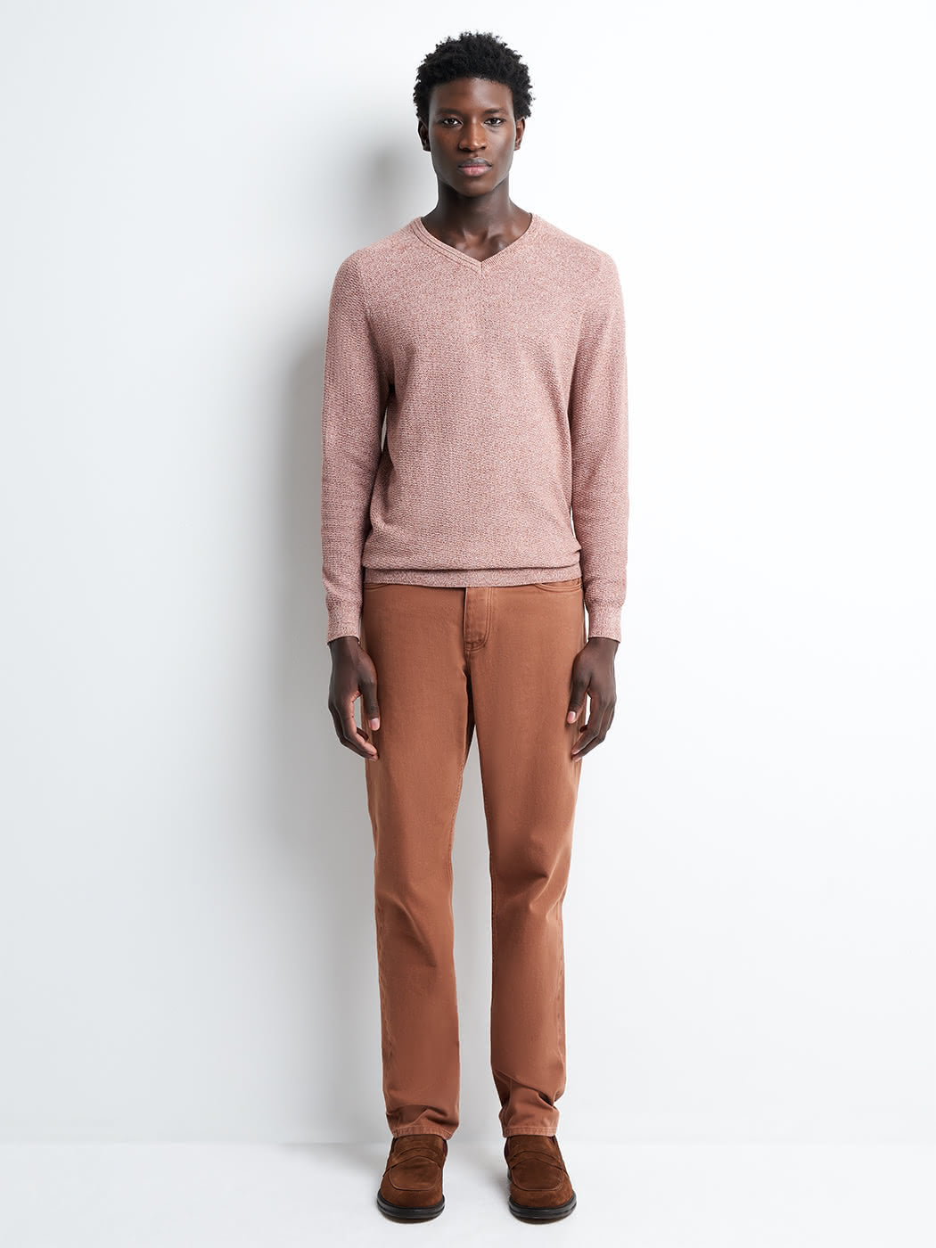 Pull col V en coton - DEVRED 1902