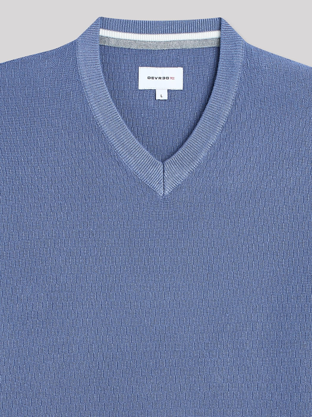Pull col V en viscose certifiée - DEVRED 1902