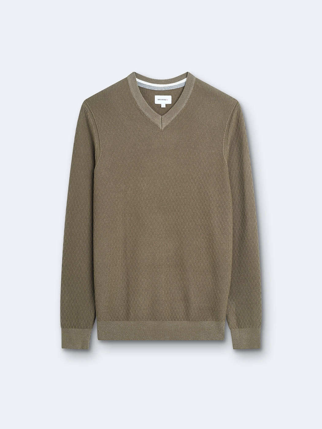 Pull col V en viscose certifiée - DEVRED 1902