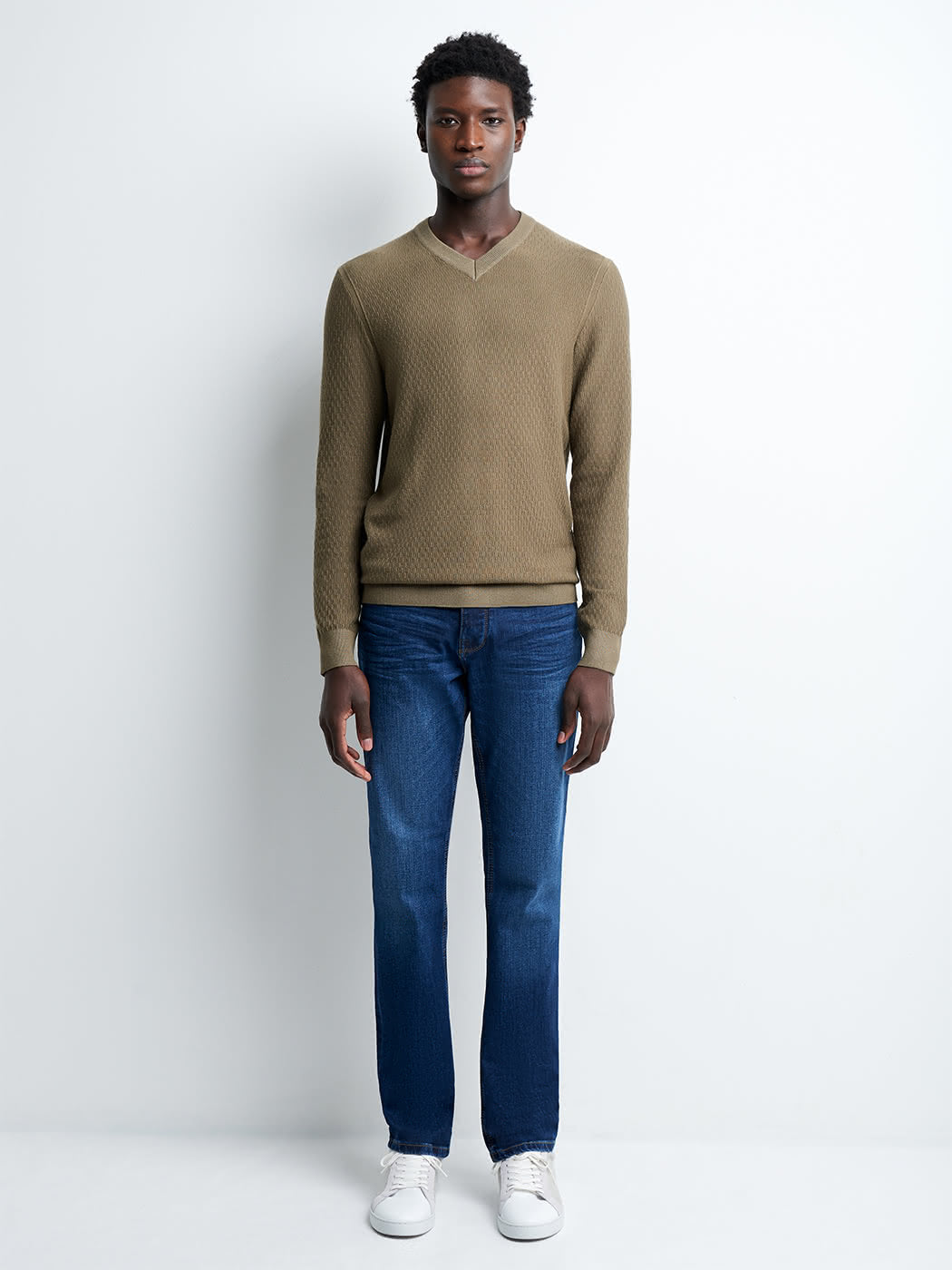 Pull col V en viscose certifiée - DEVRED 1902