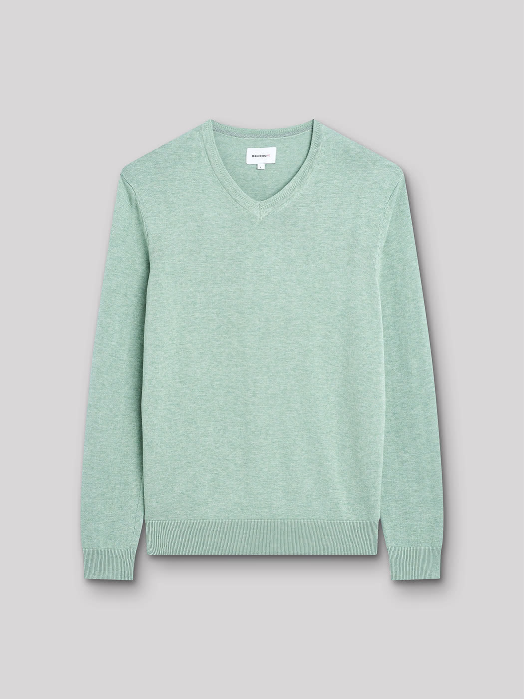 Pull col V en coton bio - DEVRED 1902