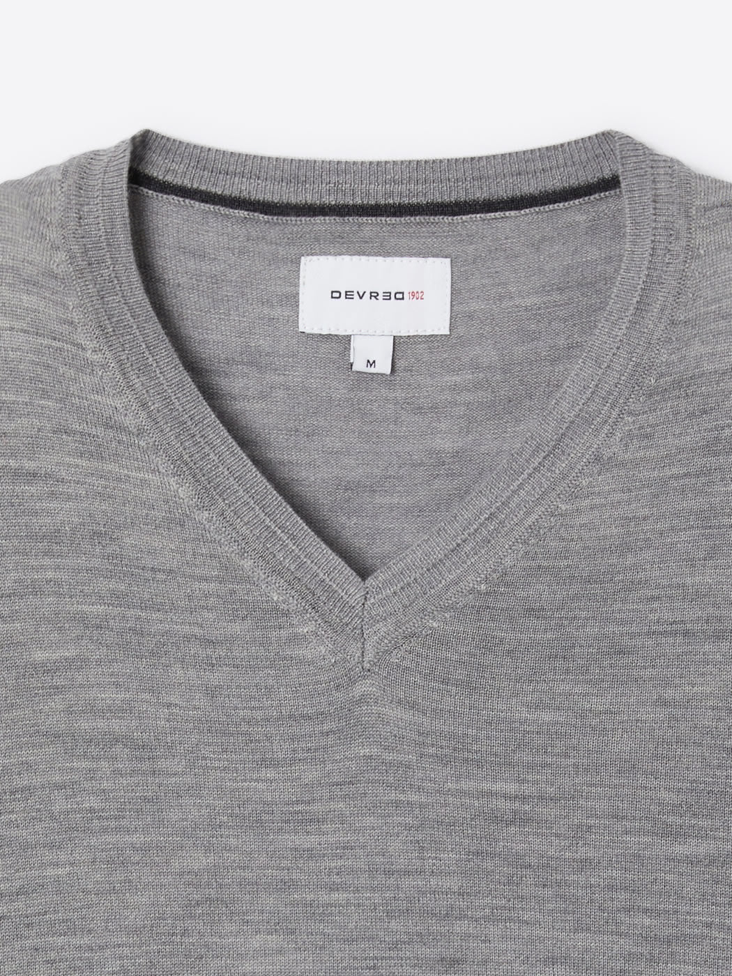 Pull col v 100% laine mérinos - DEVRED 1902
