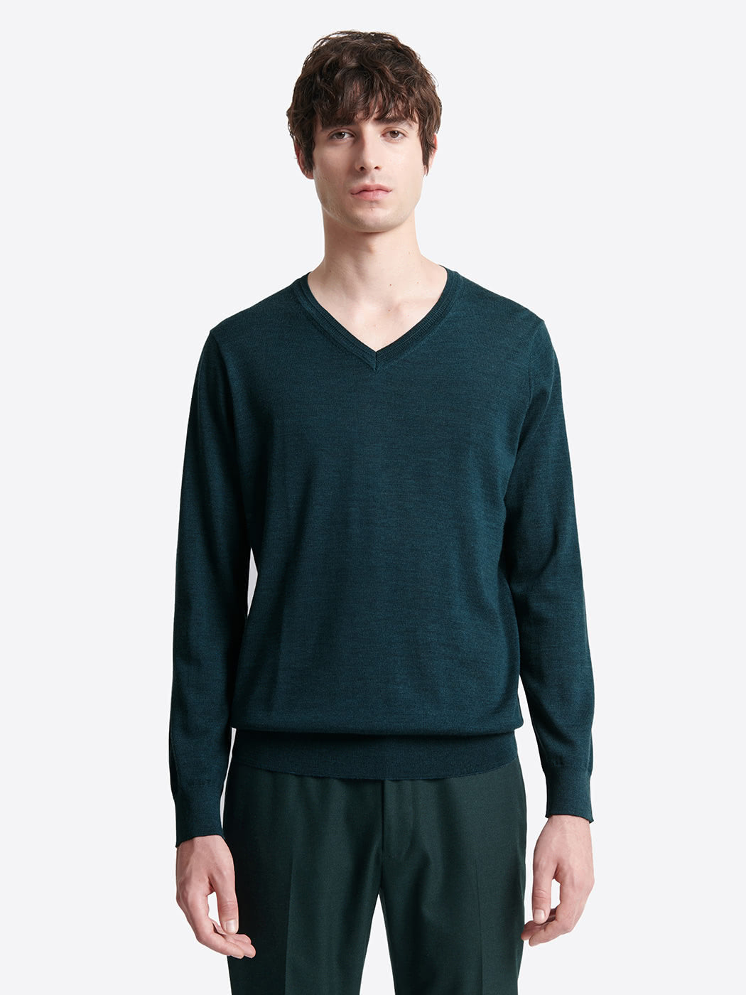 Pull col v 100% laine mérinos - DEVRED 1902