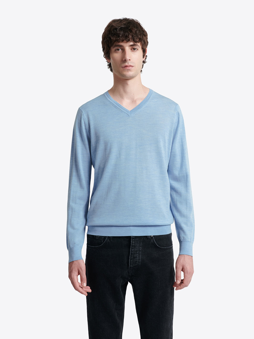 Pull col v 100% laine mérinos - DEVRED 1902