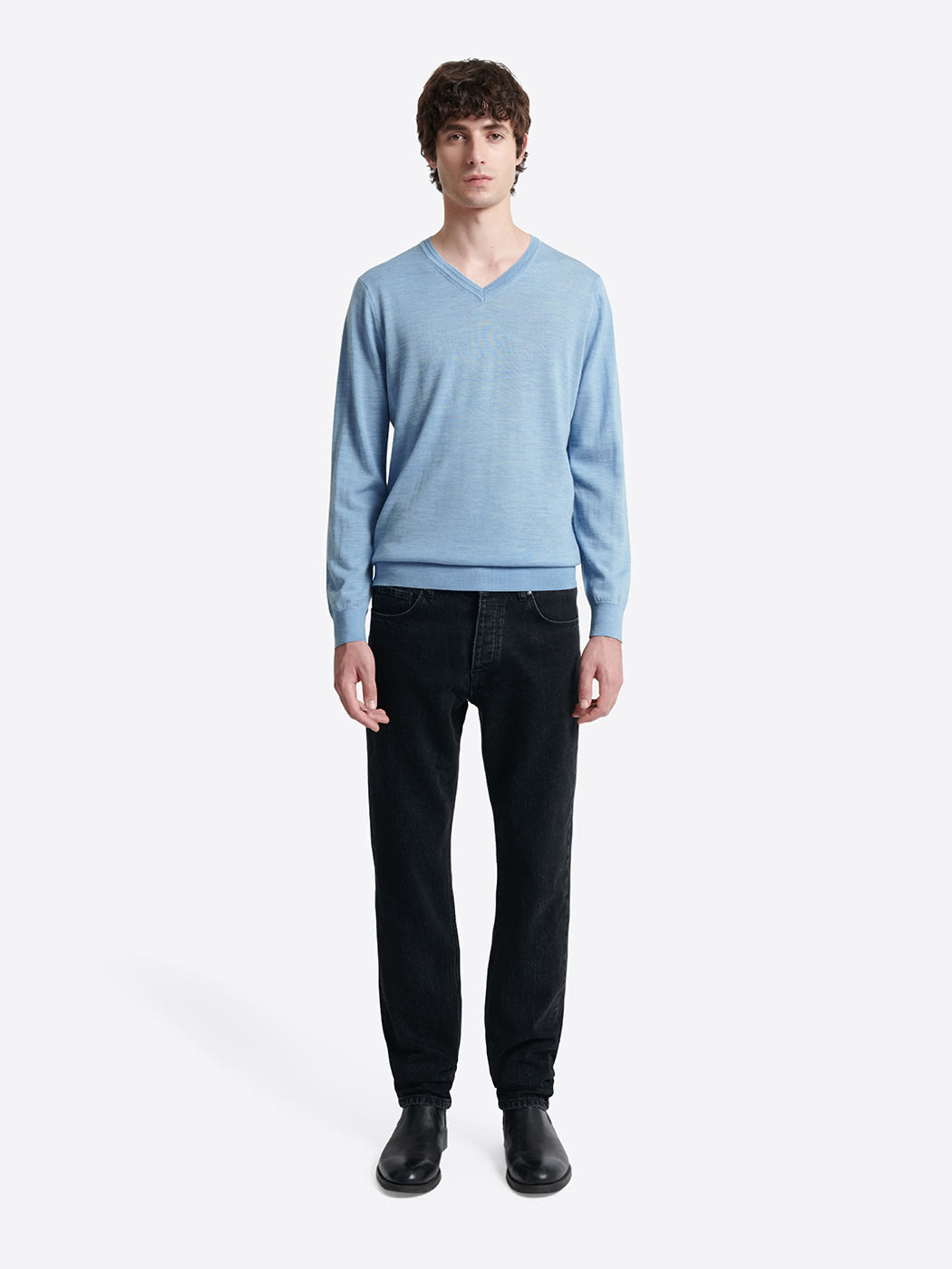Pull col v 100% laine mérinos - DEVRED 1902