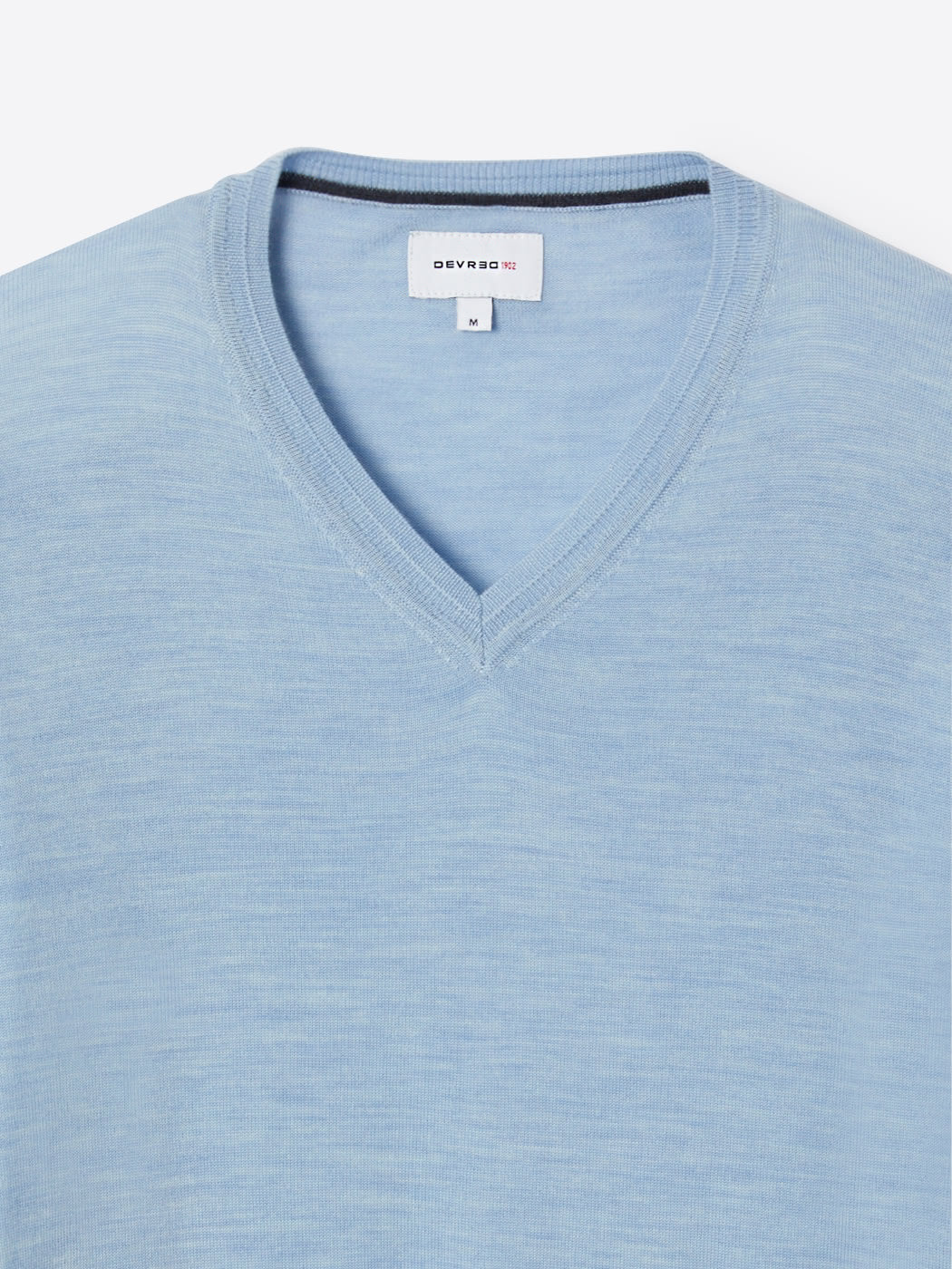 Pull col v 100% laine mérinos - DEVRED 1902