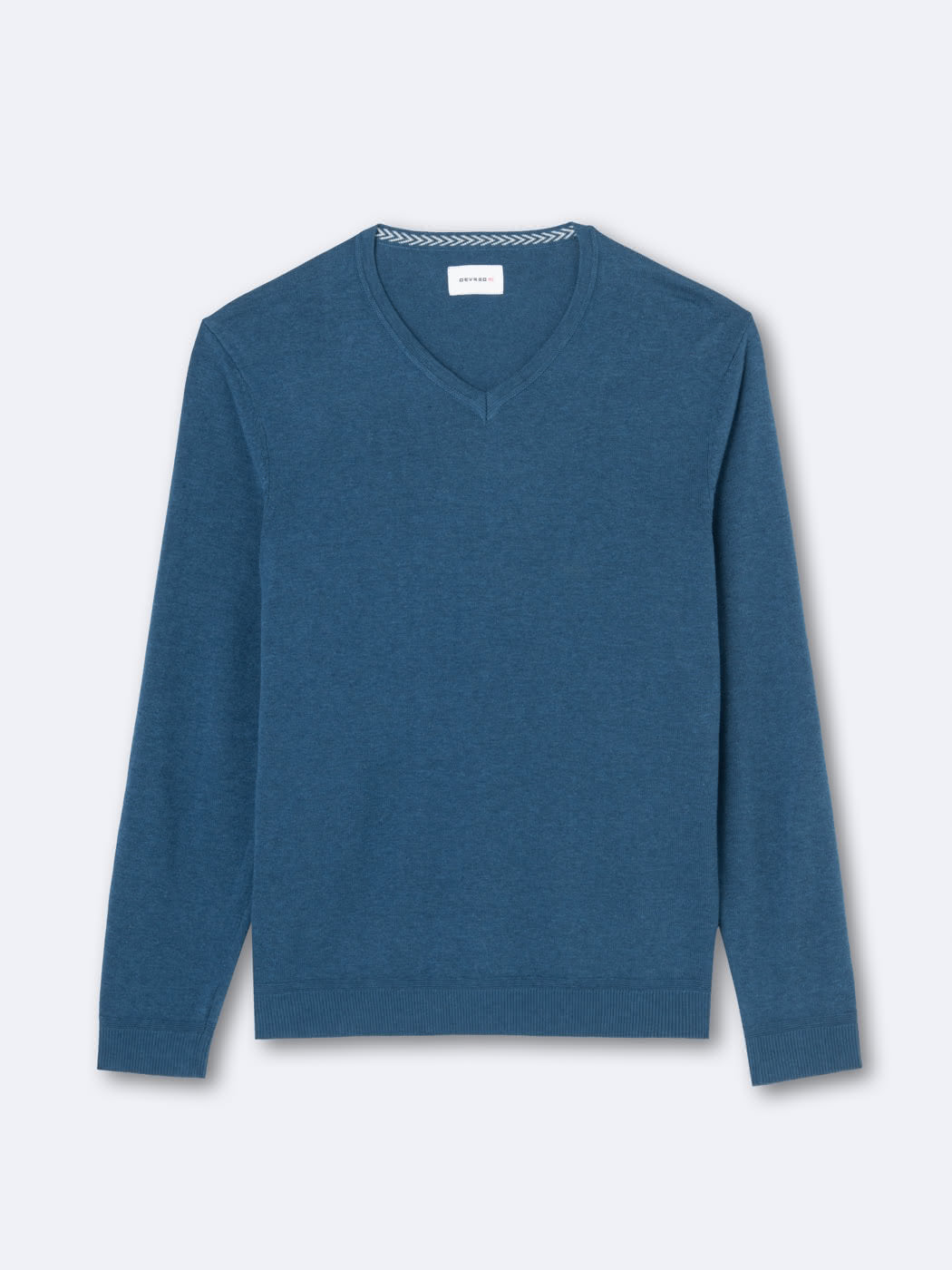 Pull col v en 100% coton bio - DEVRED 1902