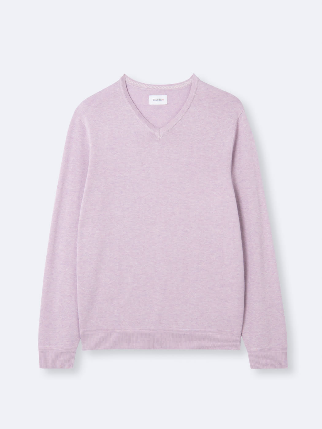 Pull col v en 100% coton bio - DEVRED 1902