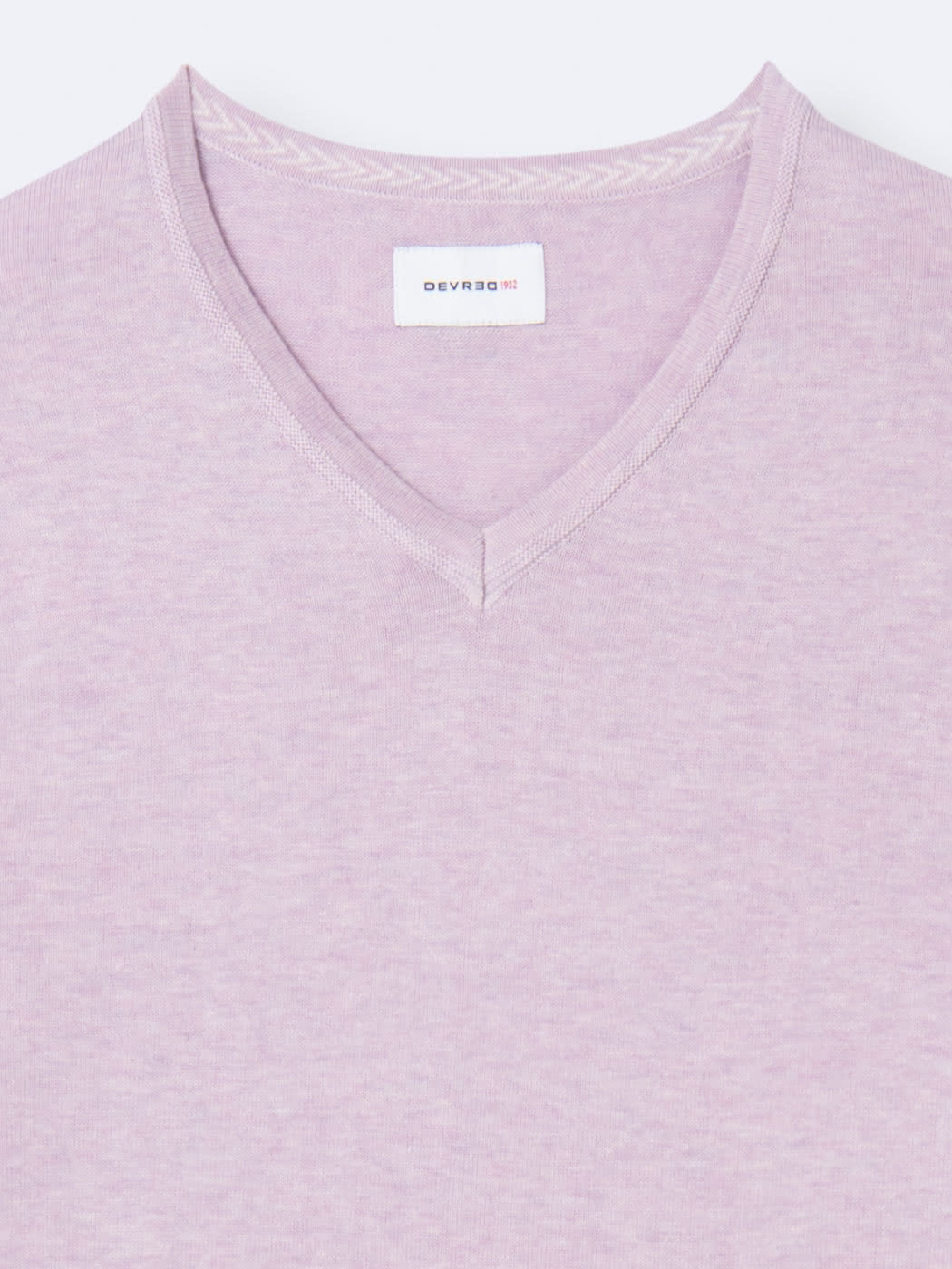 Pull col v en 100% coton bio - DEVRED 1902