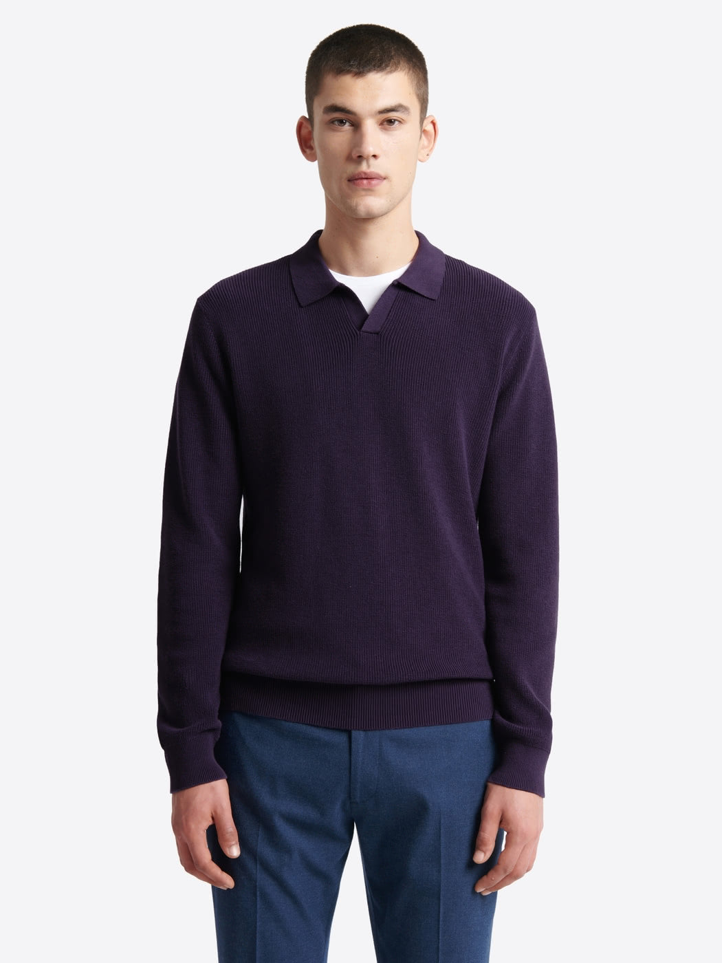 Pull col derby en coton - DEVRED 1902