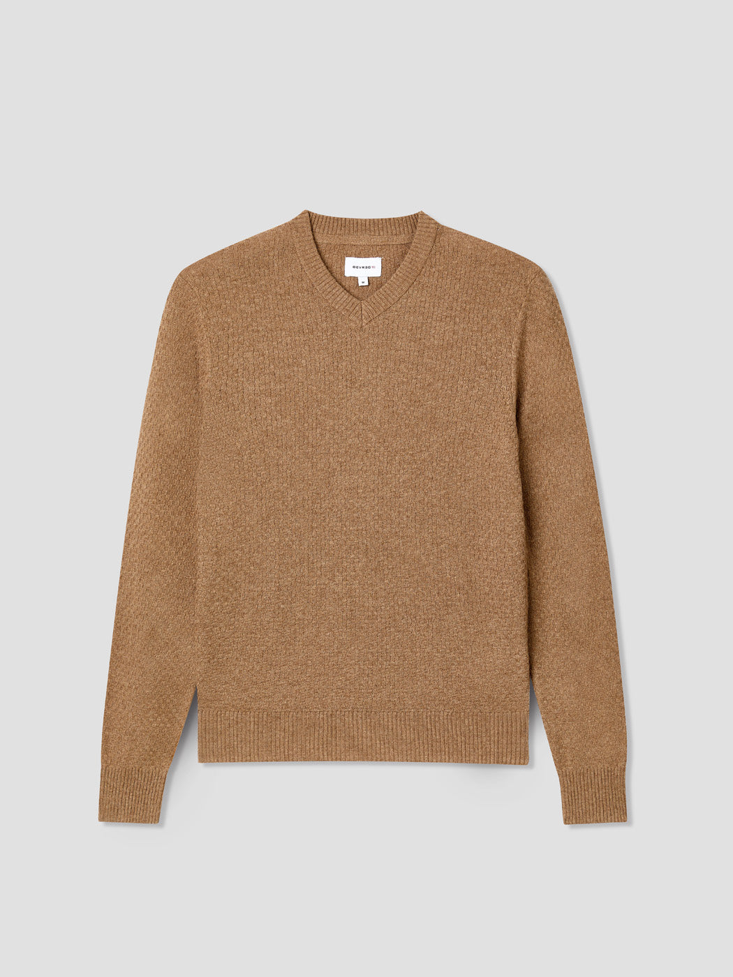 Pull col V effet damier - DEVRED 1902