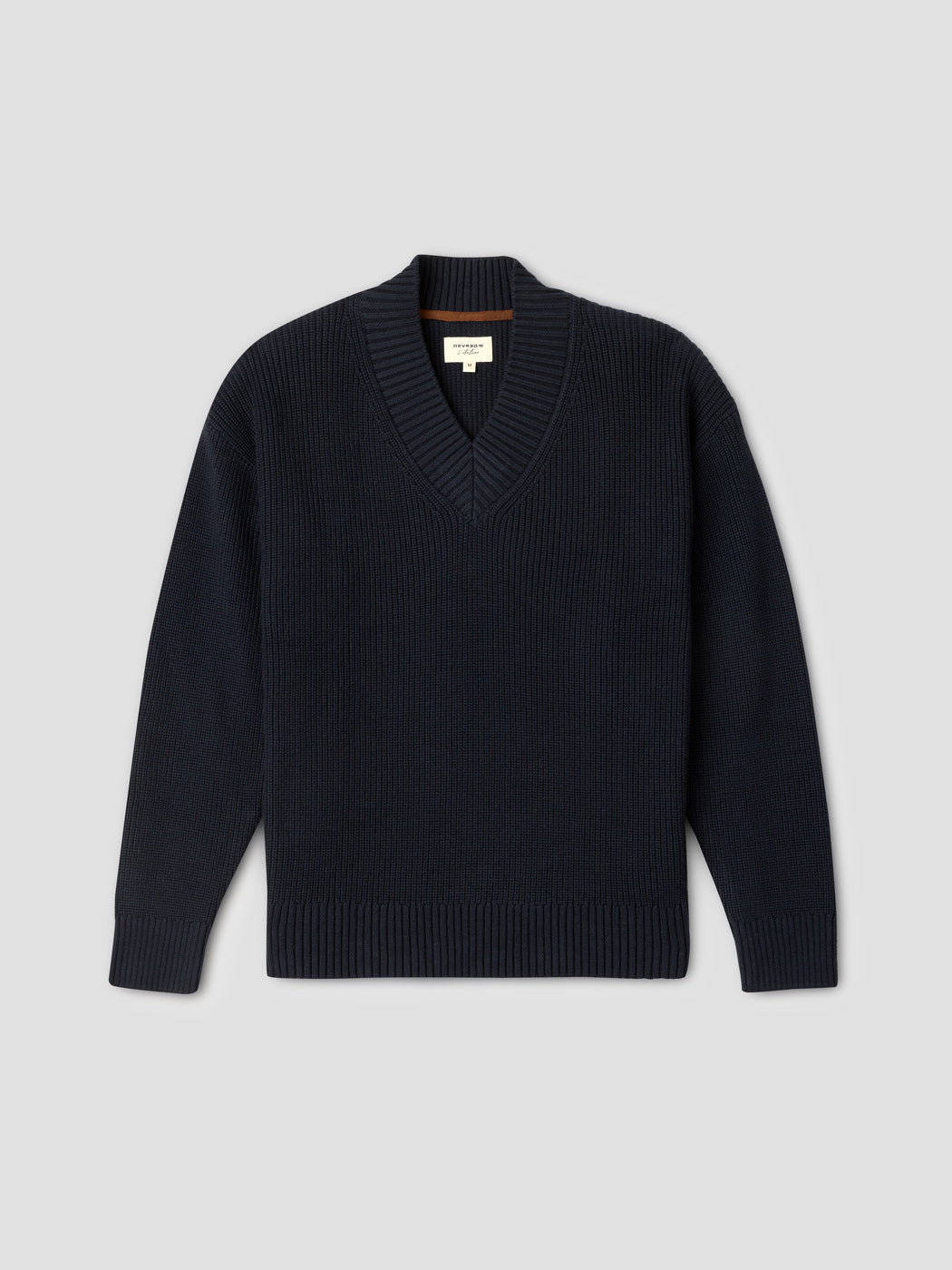 Pull col V en maille perlée - L'atelier - DEVRED 1902