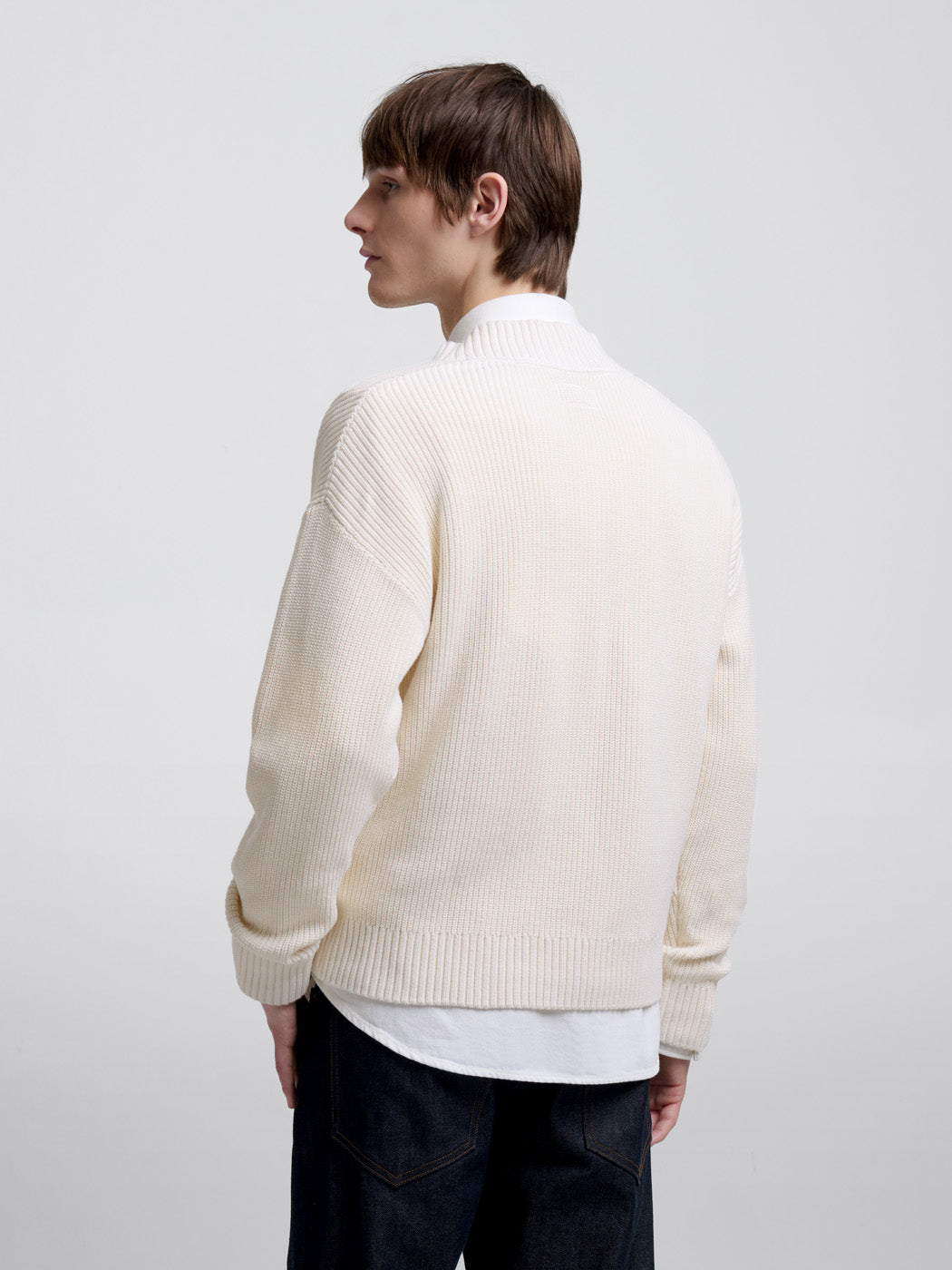 Pull col V en maille perlée - L'atelier - DEVRED 1902