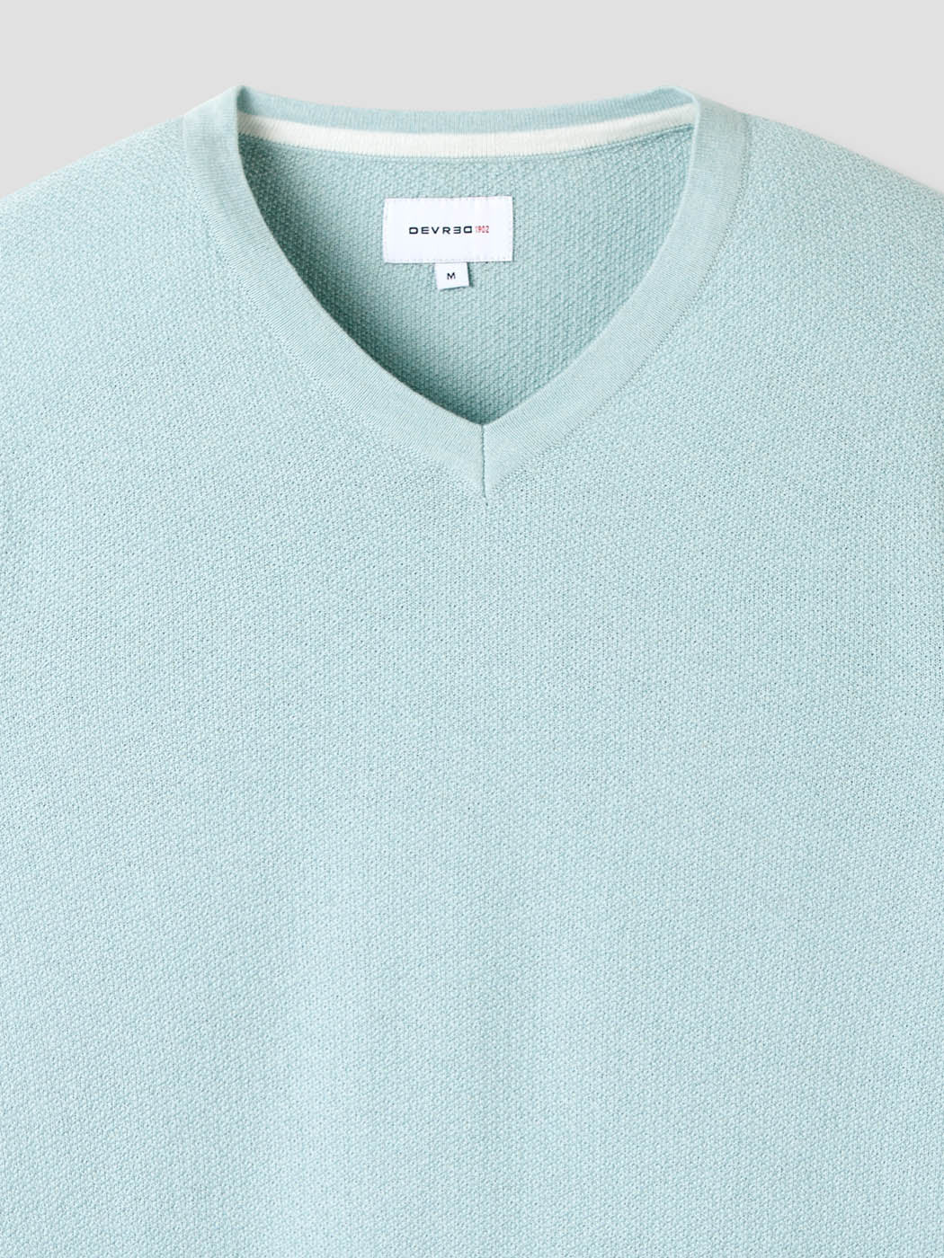 Pull col V en coton bio - DEVRED 1902