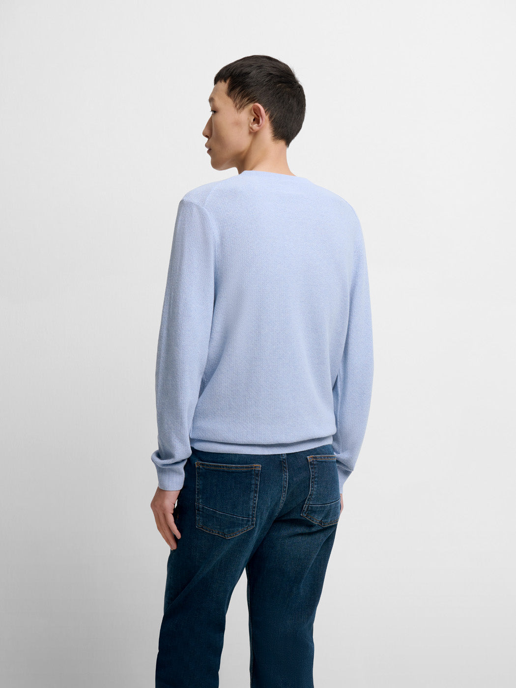 Pull col V en coton bio - DEVRED 1902