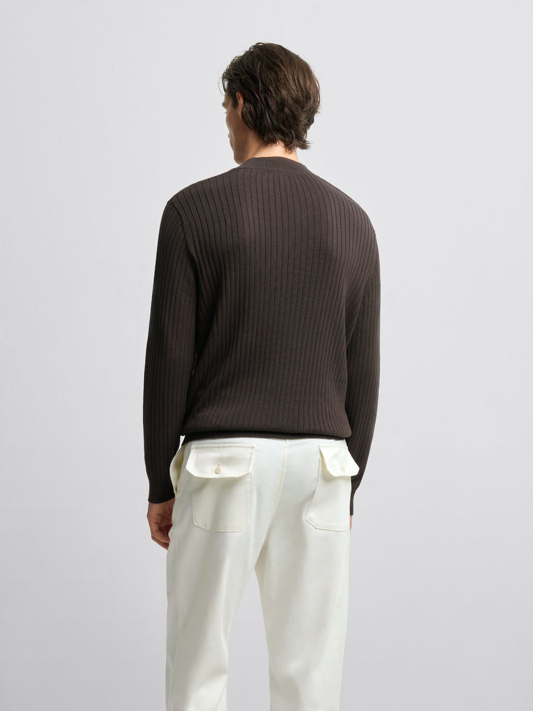 Pull col V en coton - L'atelier - DEVRED 1902