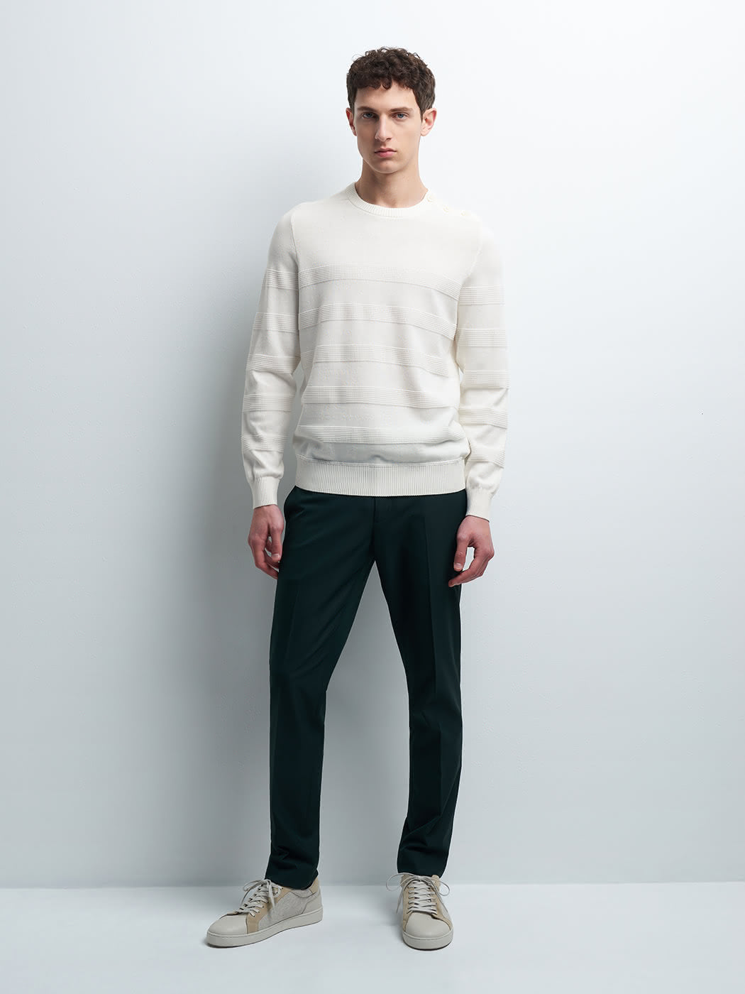 Pull col rond en coton - DEVRED 1902