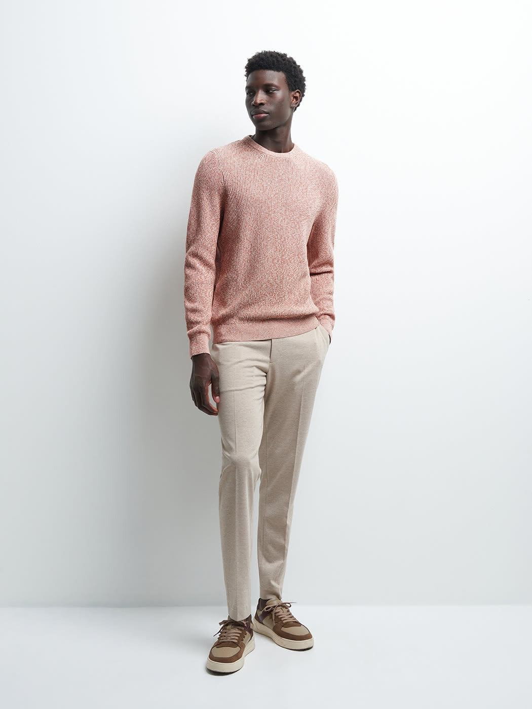 Pull col rond en coton - DEVRED 1902