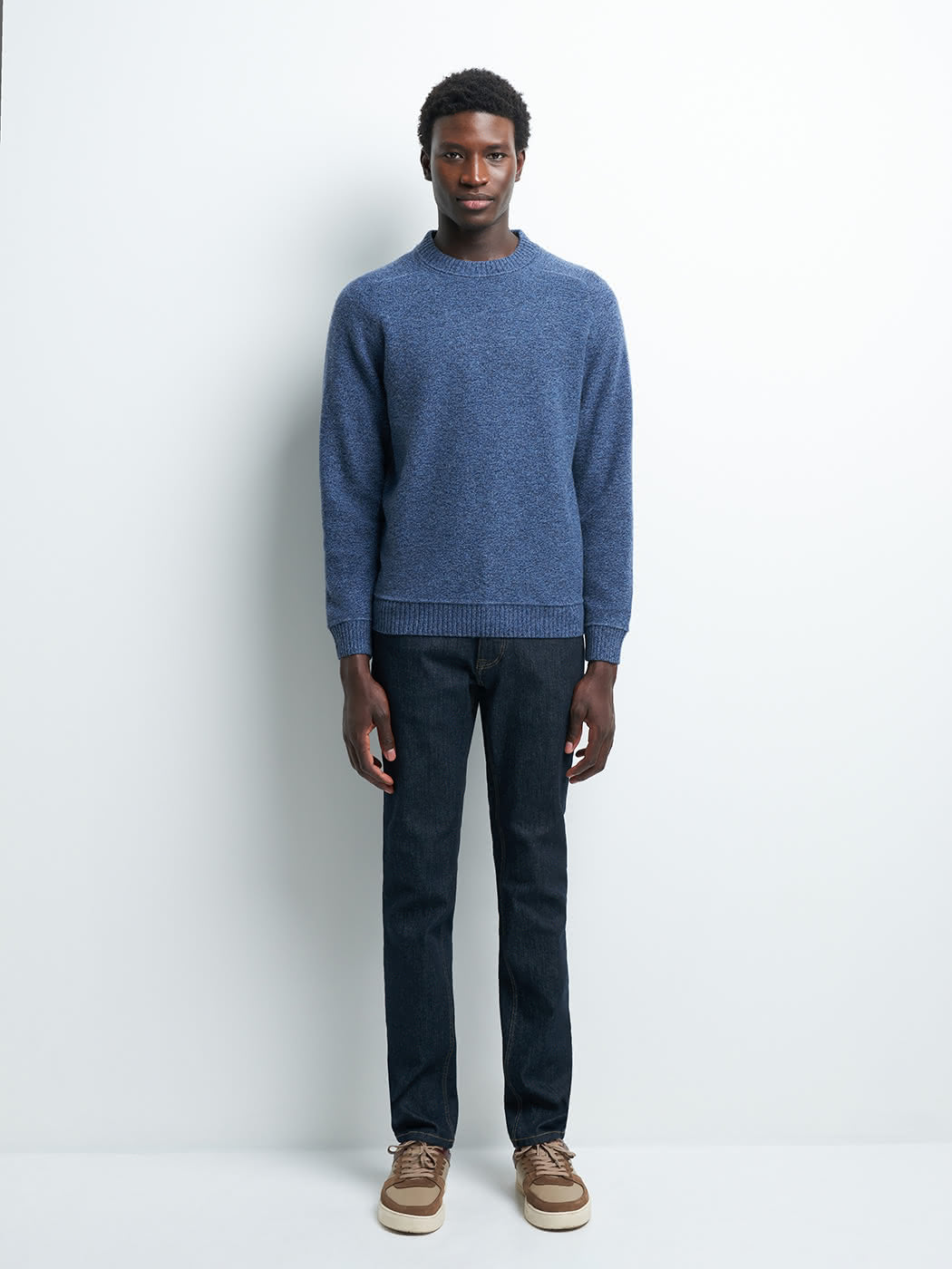 Pull col rond en laine d'agneau - DEVRED 1902