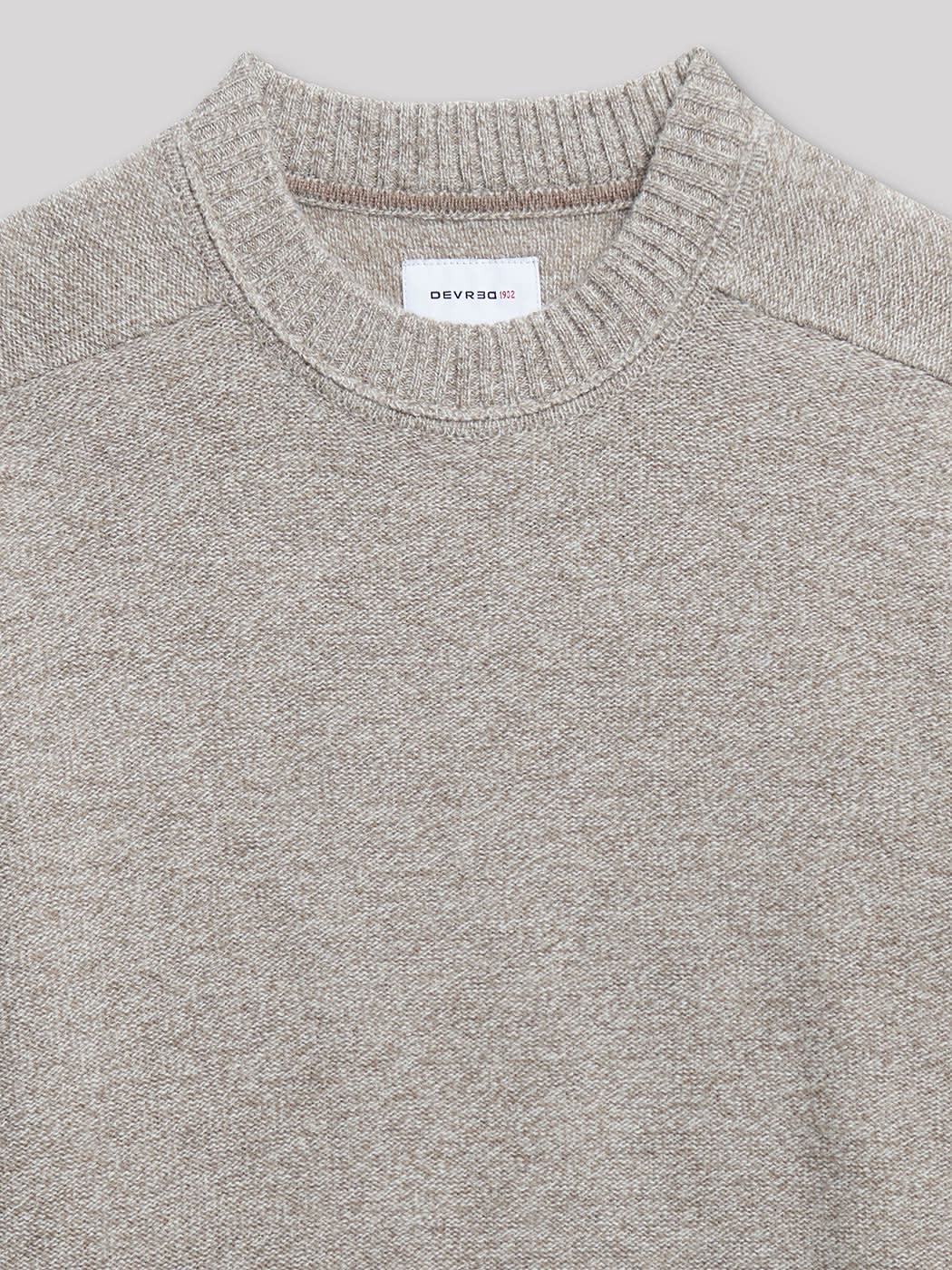 Pull col rond en laine d'agneau - DEVRED 1902