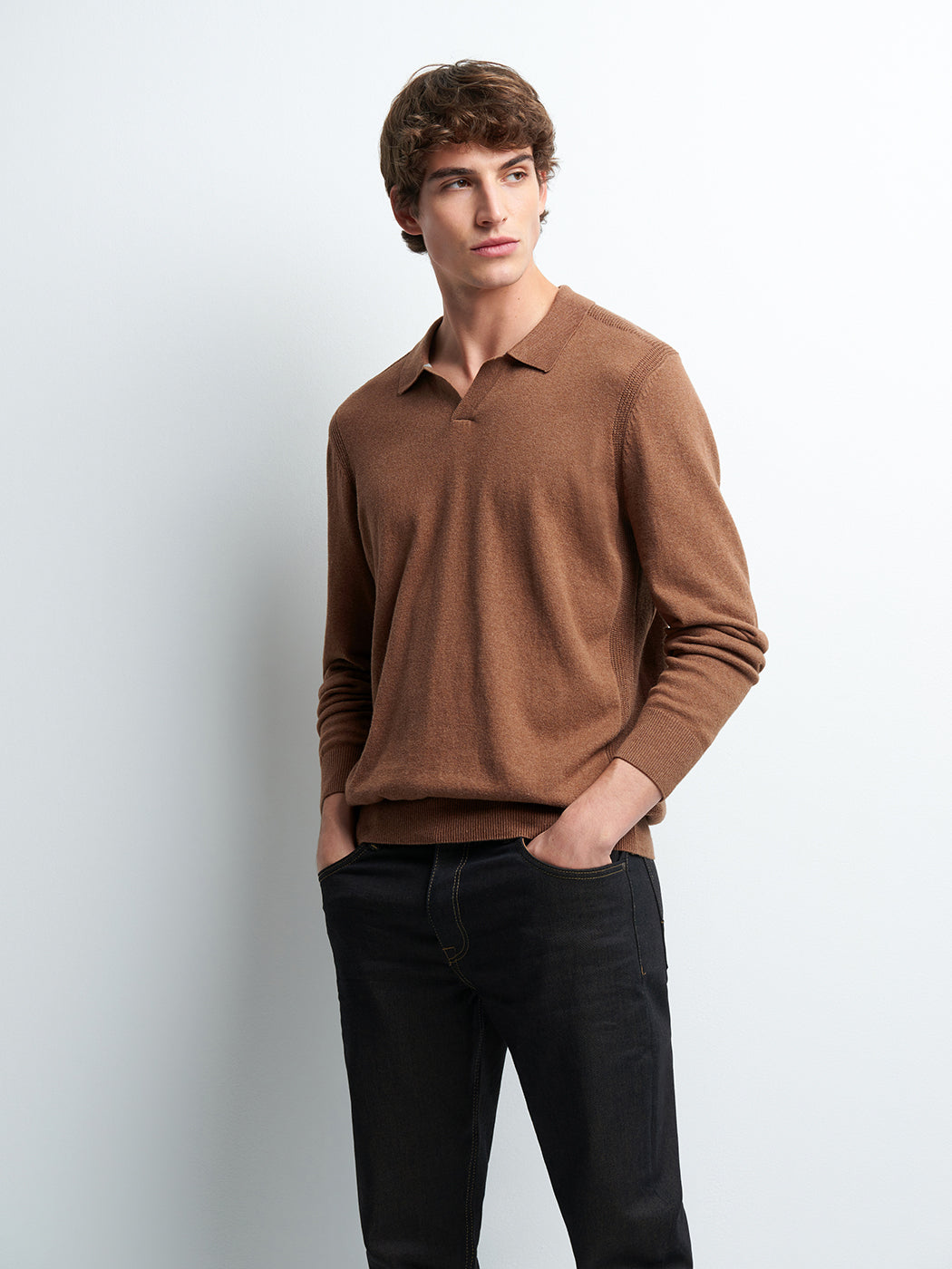 Pull col derby en coton cachemire - DEVRED 1902