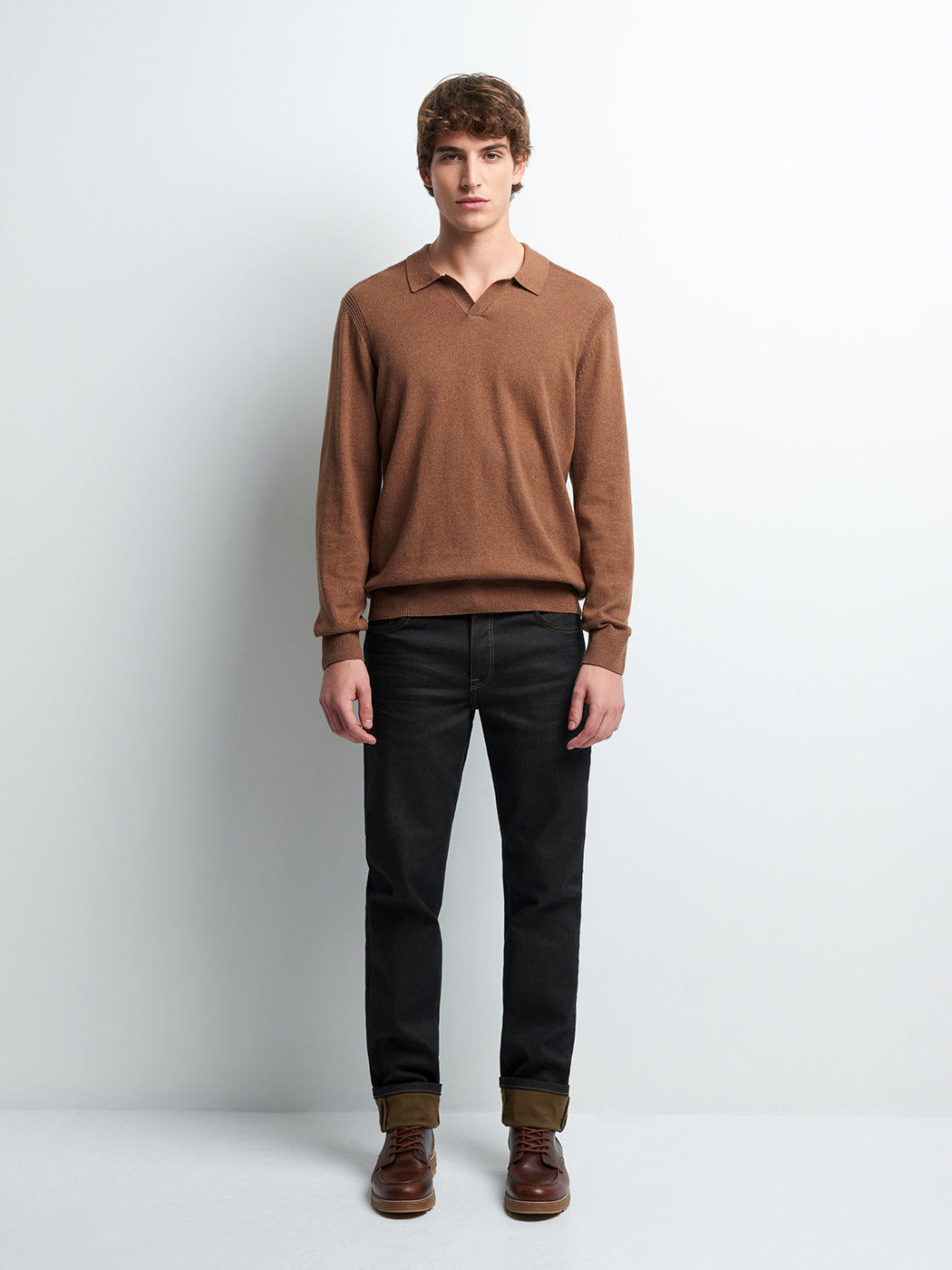 Pull col derby en coton cachemire - DEVRED 1902