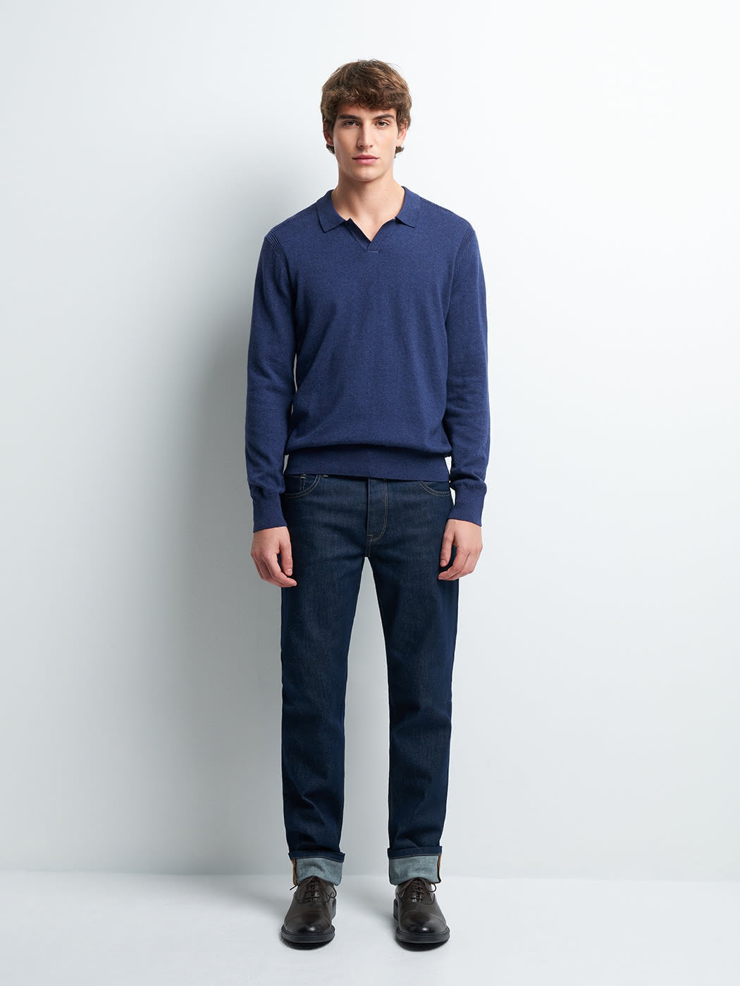 Pull col derby en coton cachemire - DEVRED 1902