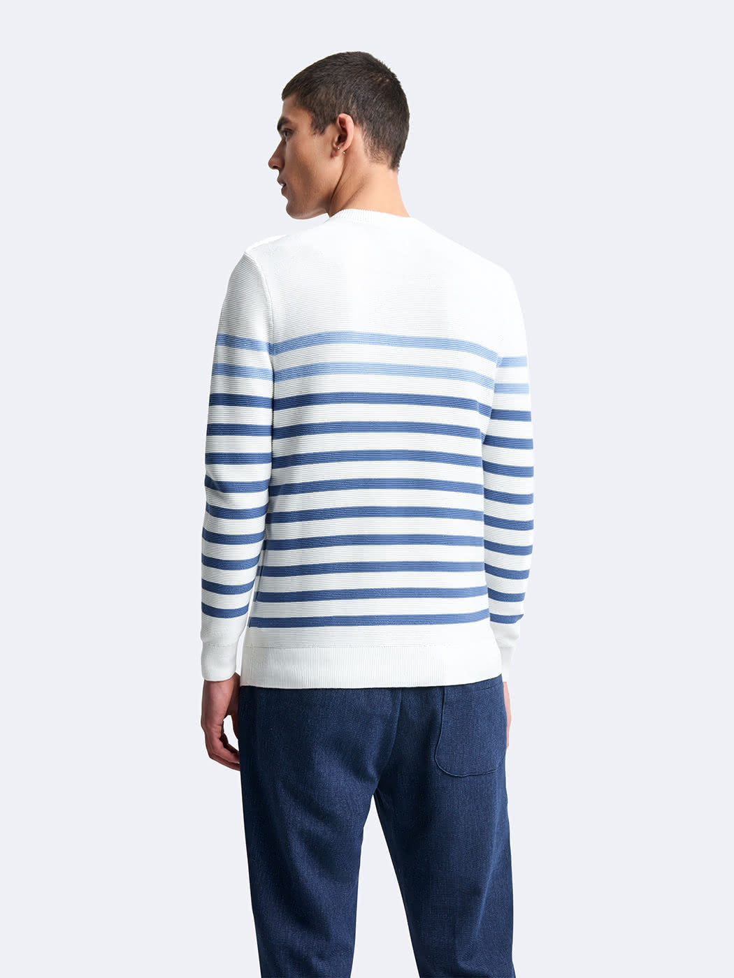 Pull col rond en coton - DEVRED 1902