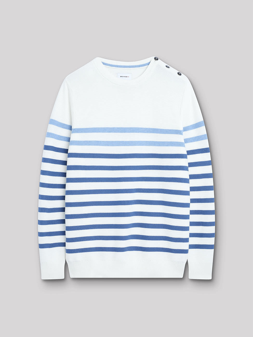 Pull col rond en coton - DEVRED 1902