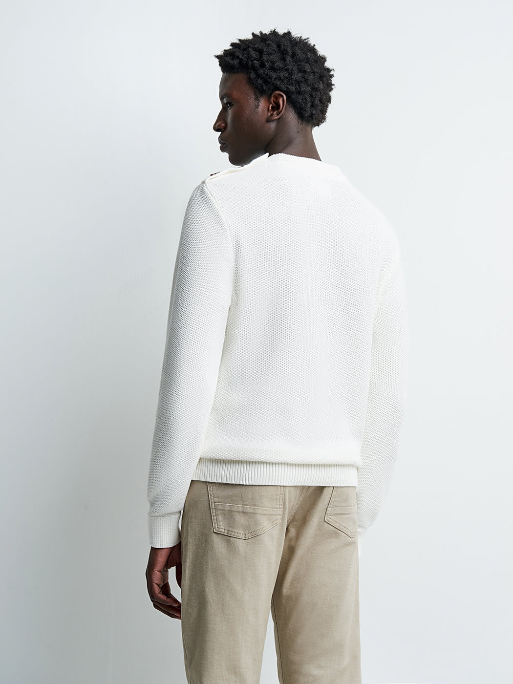 Pull col rond en coton - DEVRED 1902