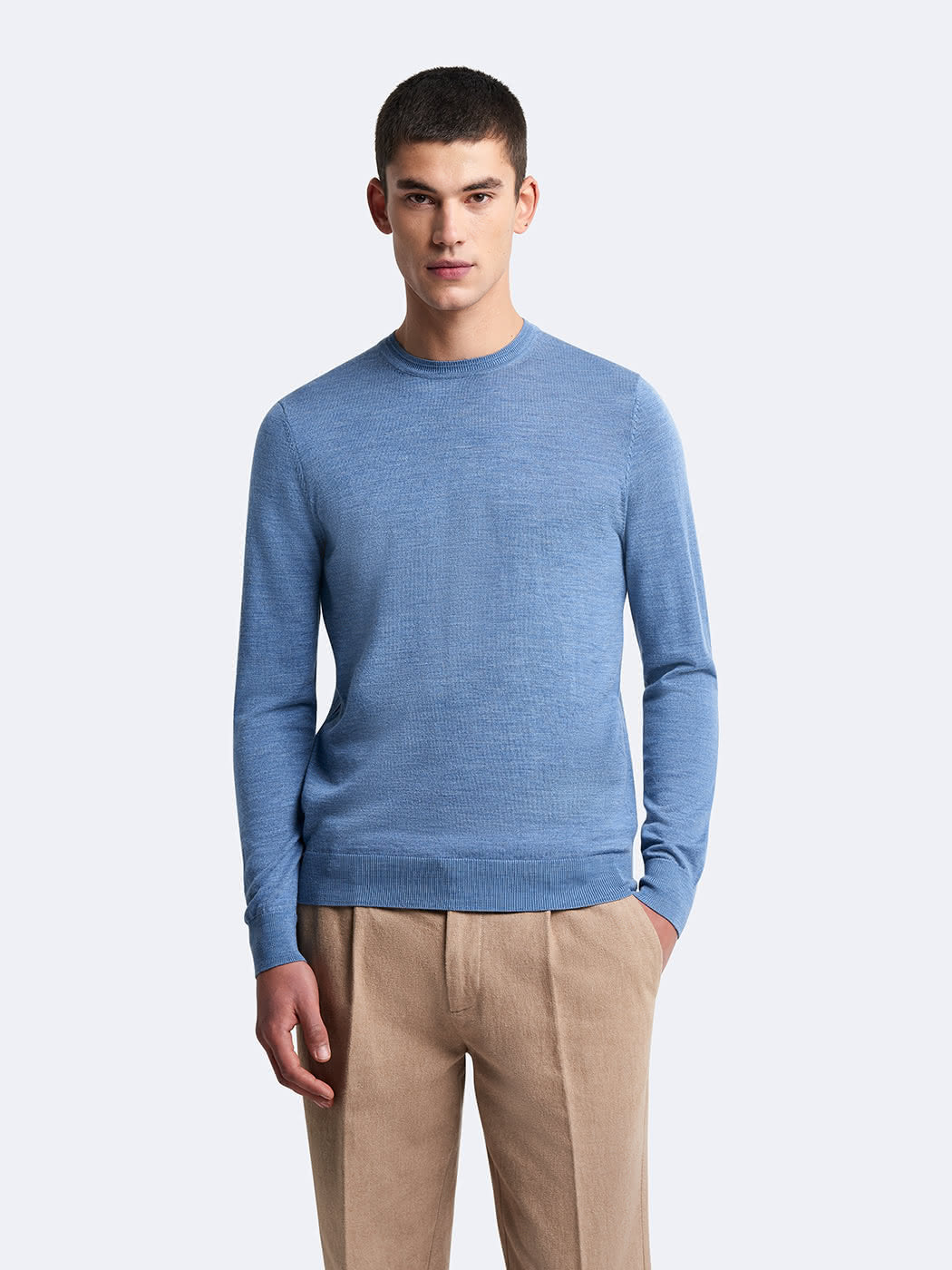 Pull col rond en laine mérinos - DEVRED 1902