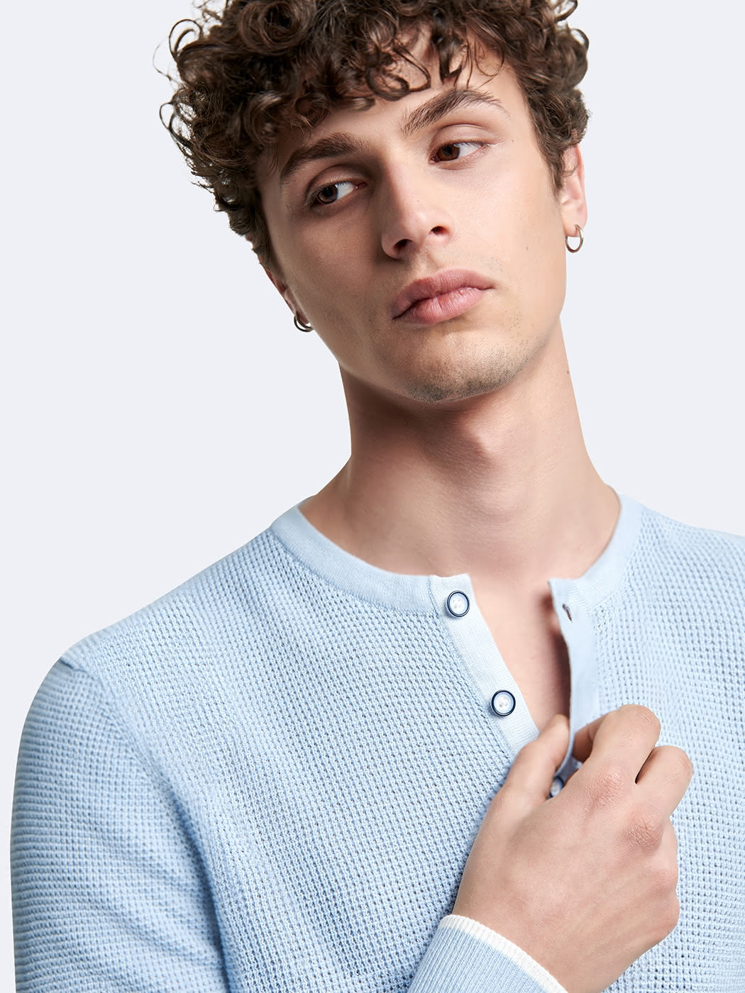 Pull col tunisien en coton - DEVRED 1902
