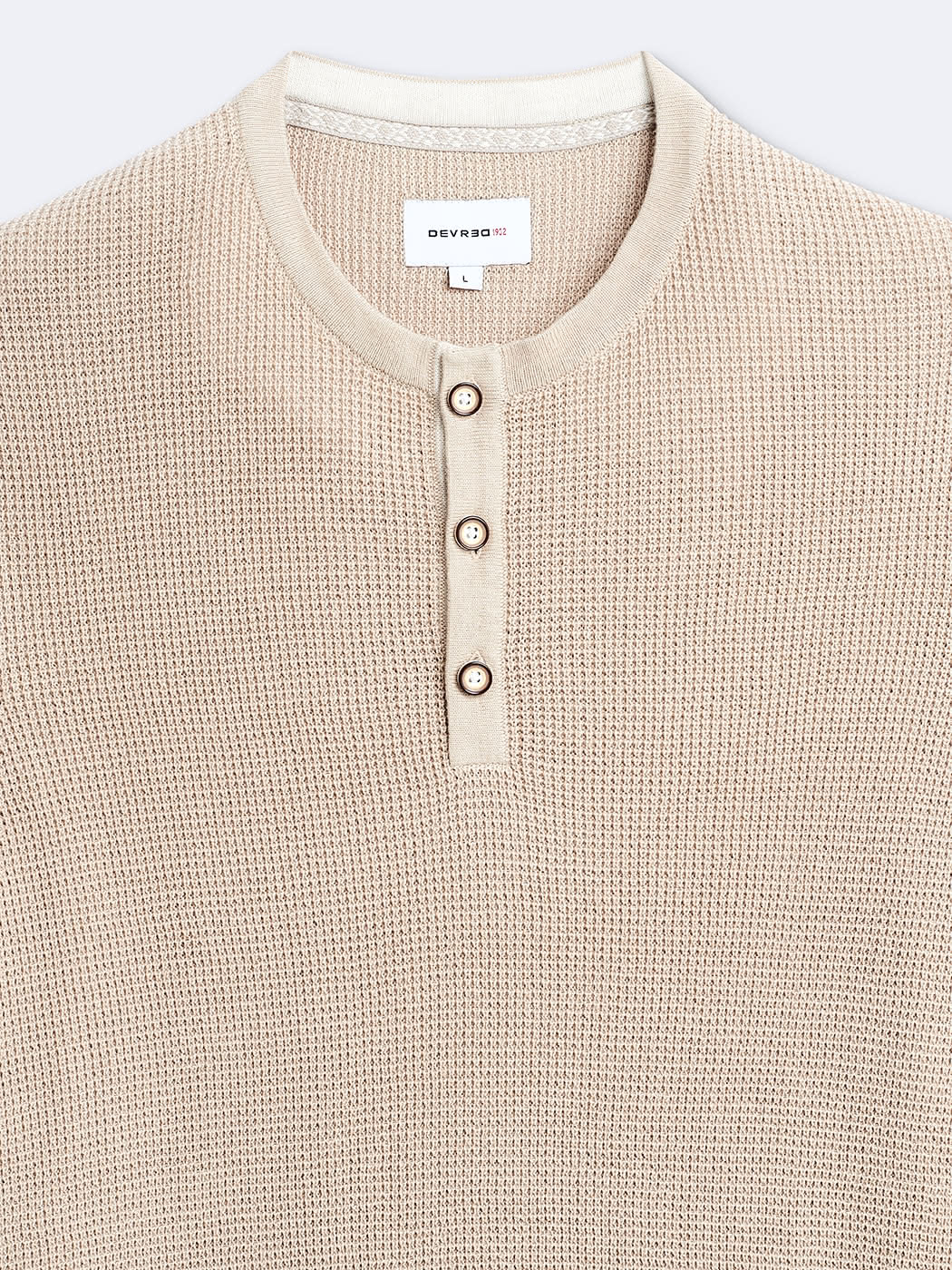 Pull col tunisien en coton - DEVRED 1902
