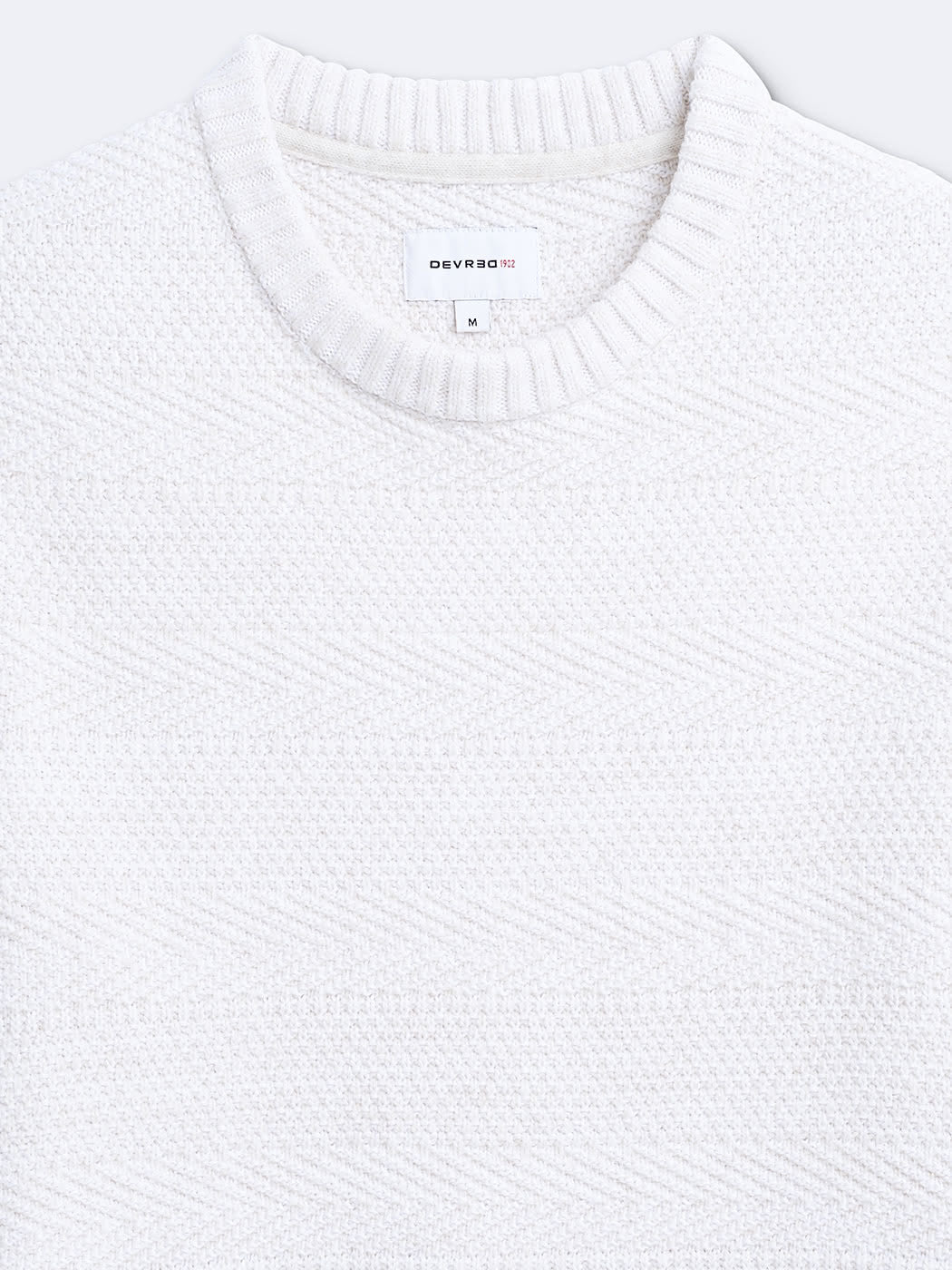 Pull col rond en coton mélangé - DEVRED 1902