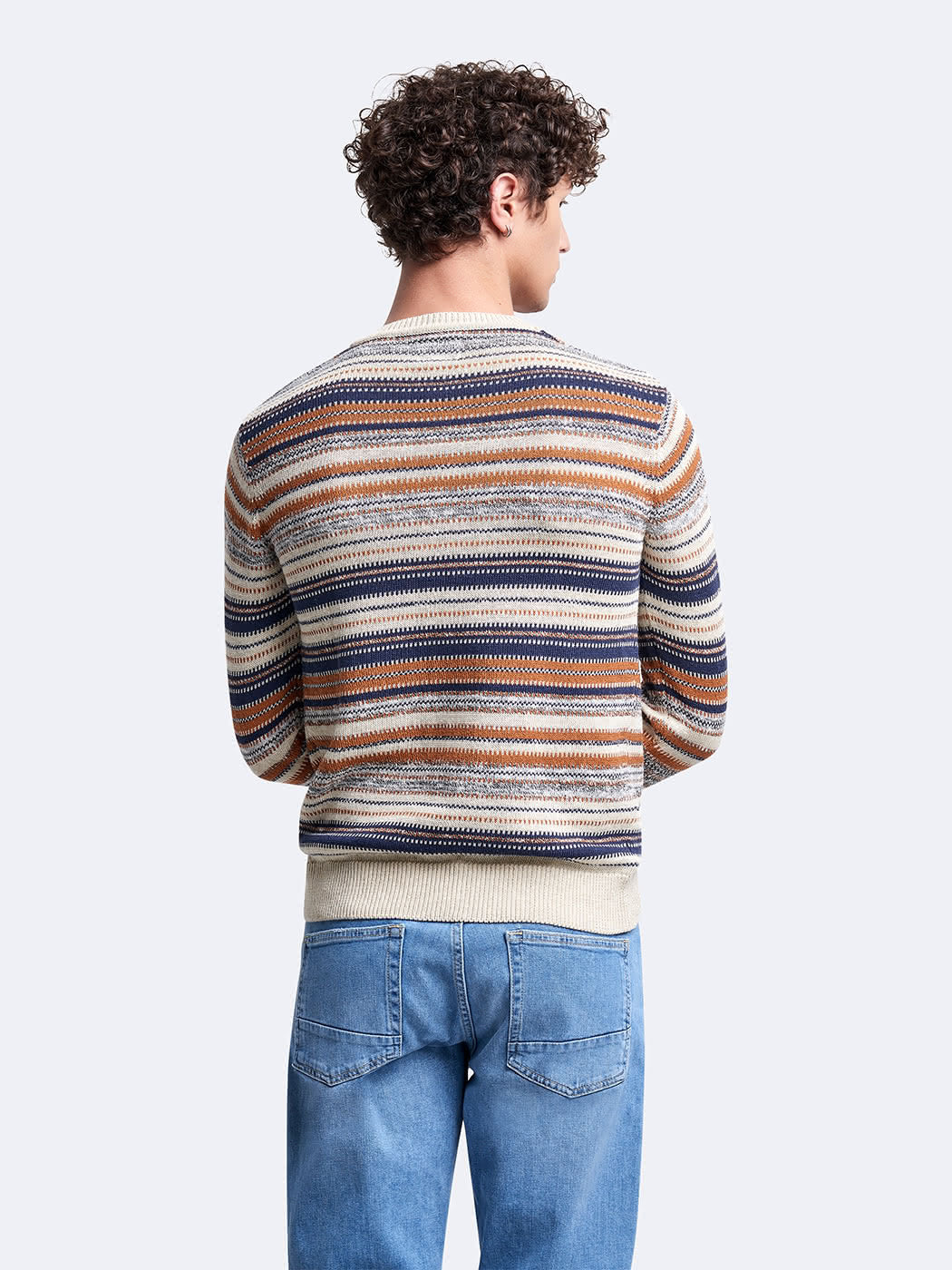Pull col rond en coton mélangé - DEVRED 1902