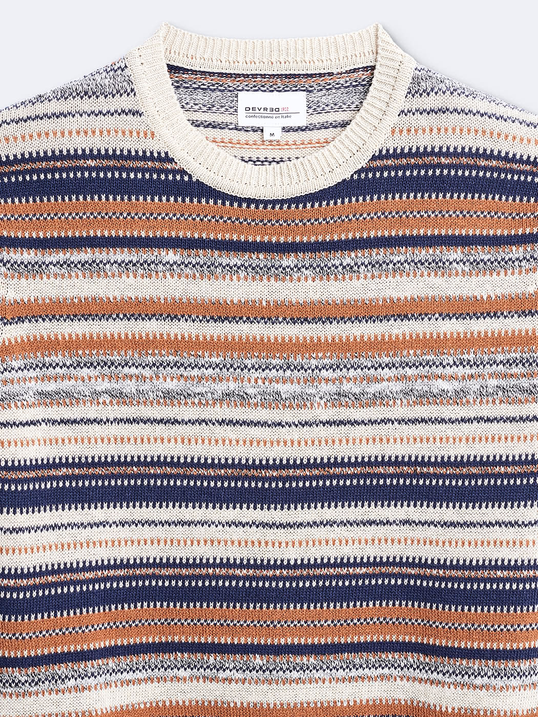 Pull col rond en coton mélangé - DEVRED 1902